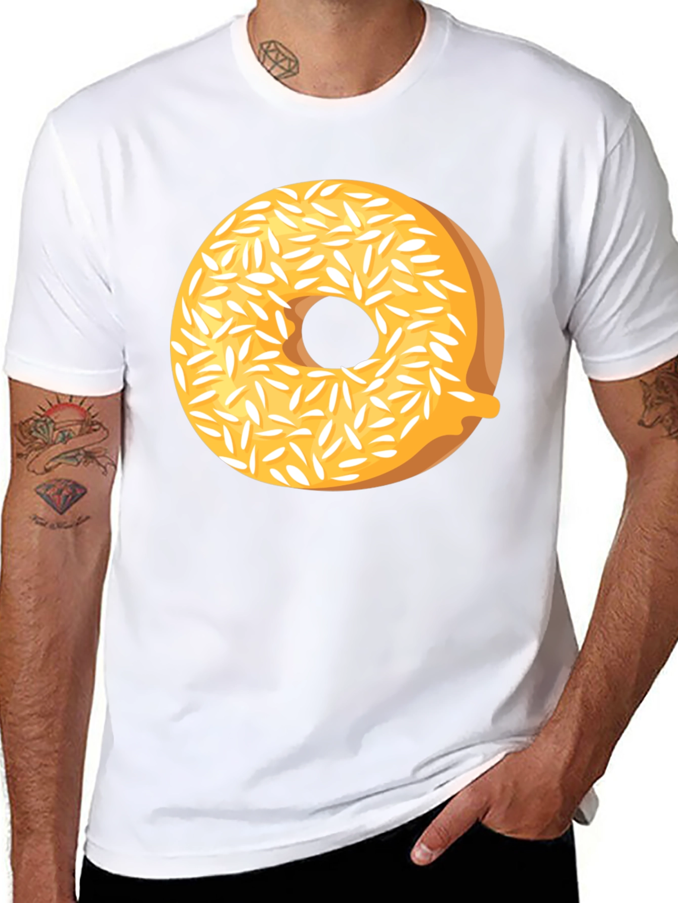 Donut Graphic T-Shirt - Glazed & Sprinkled Comfort