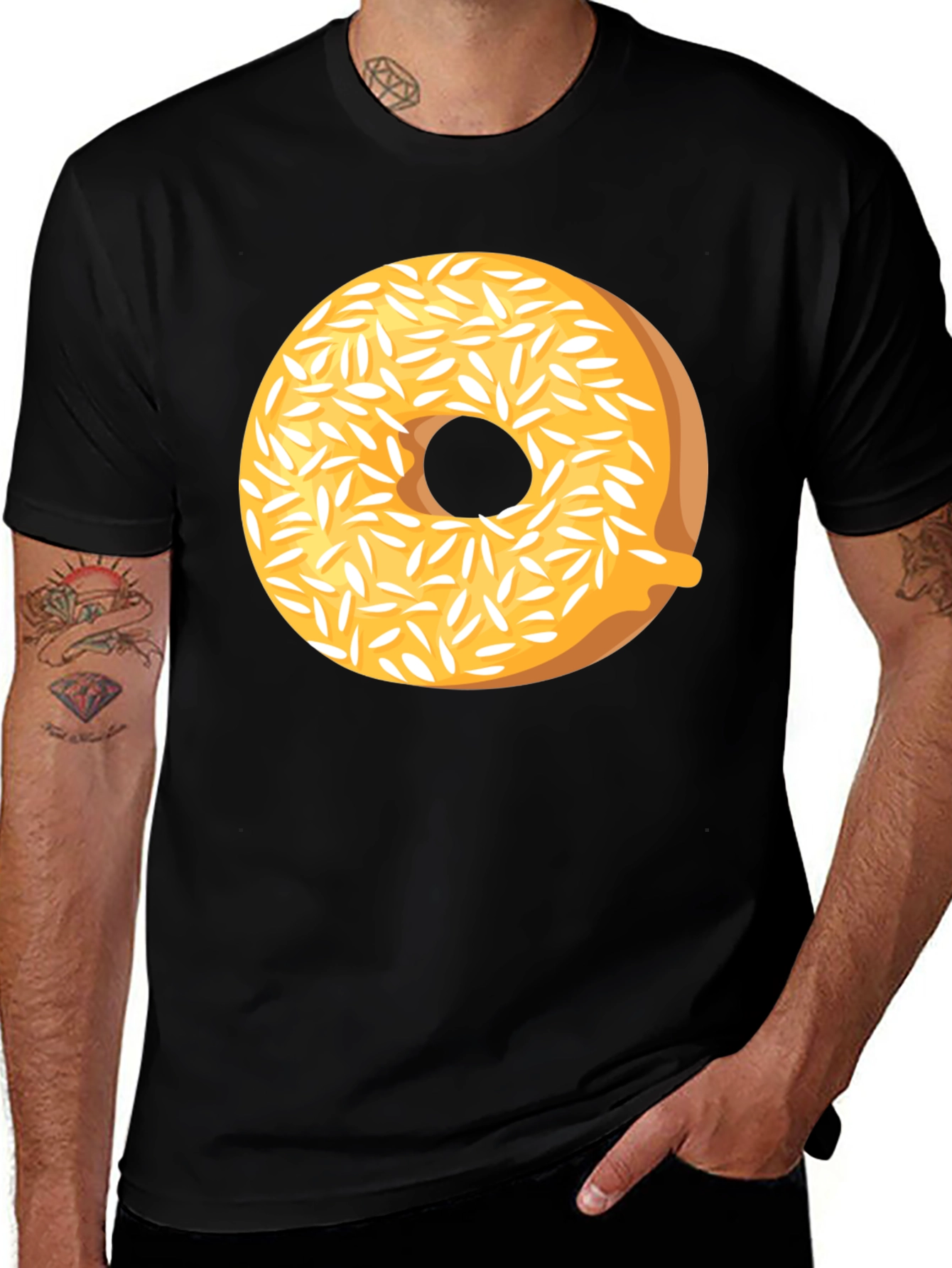 Donut Graphic T-Shirt - Glazed & Sprinkled Comfort