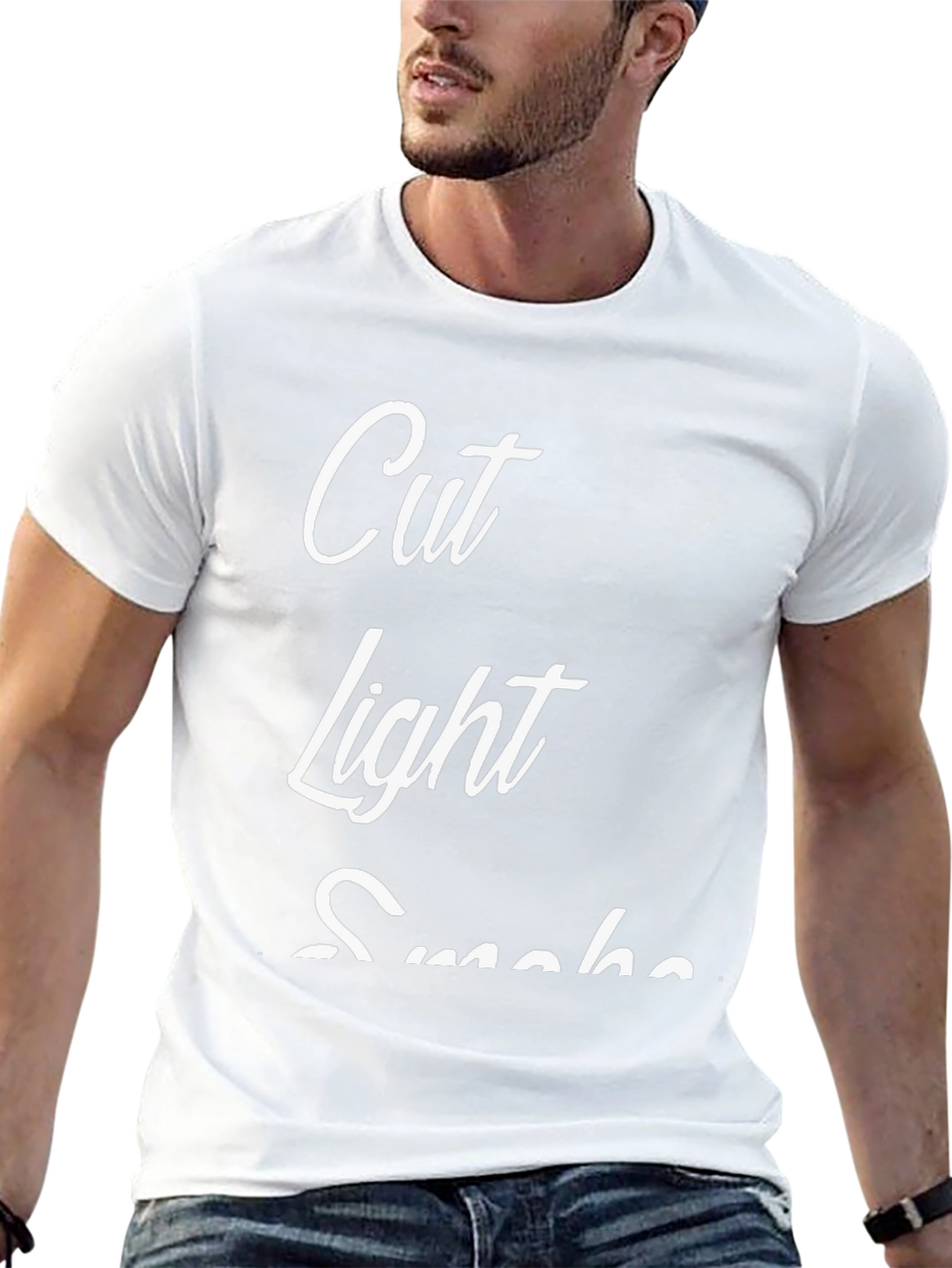 Cut Light Smoke Graphic Tee
