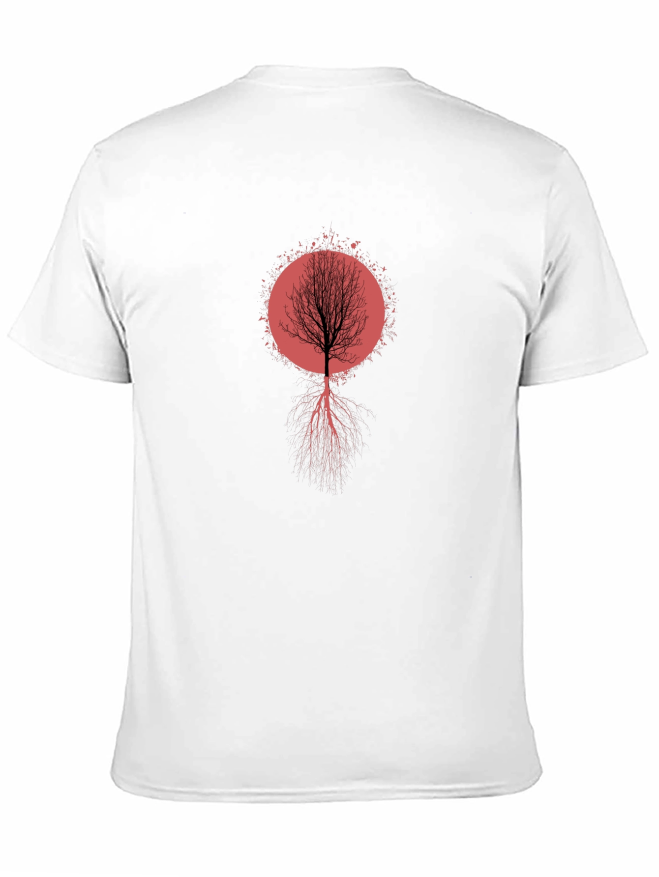Tree Roots Graphic Tee - Artistic Black T-Shirt