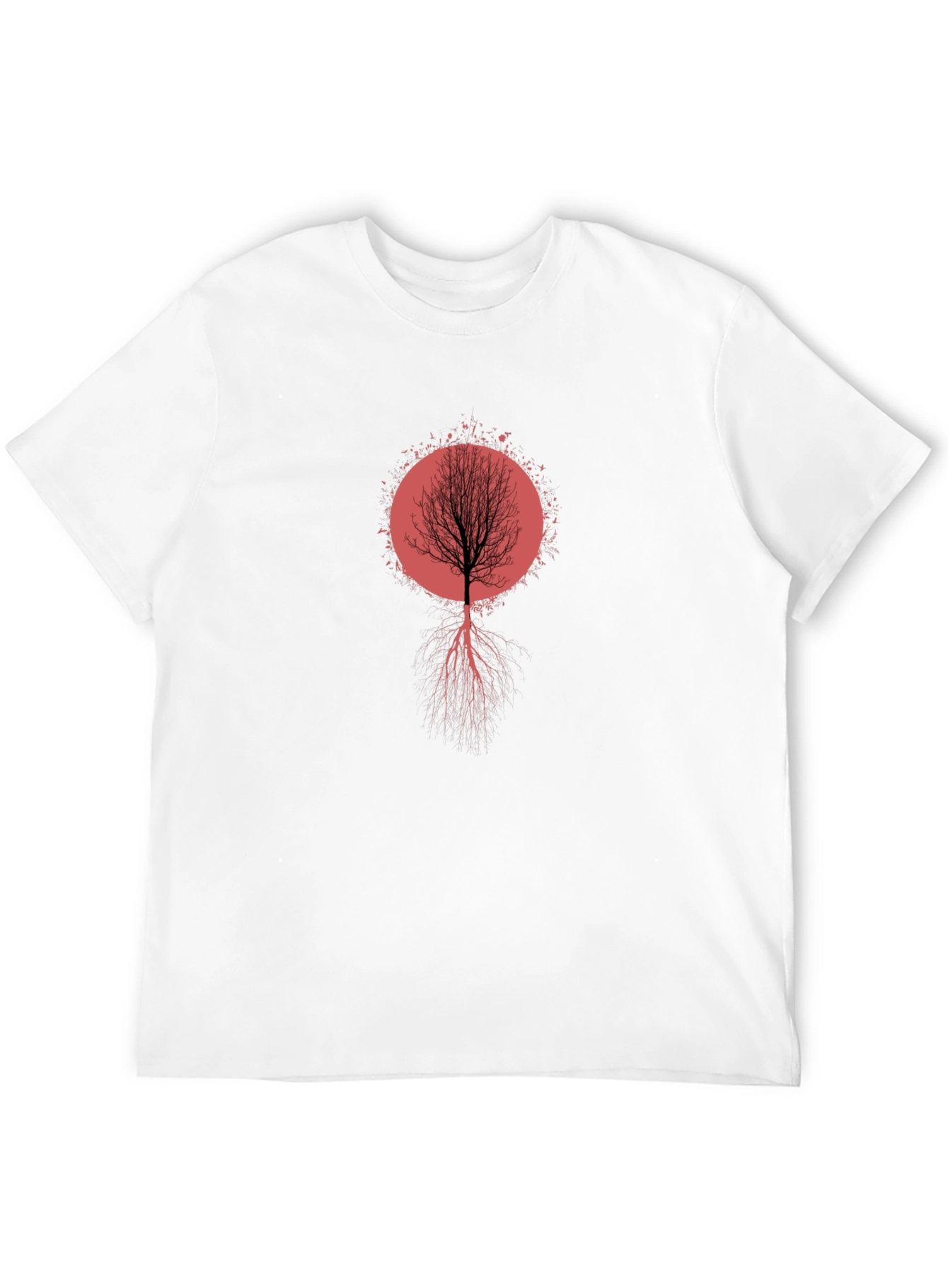 Tree Roots Graphic Tee - Artistic Black T-Shirt