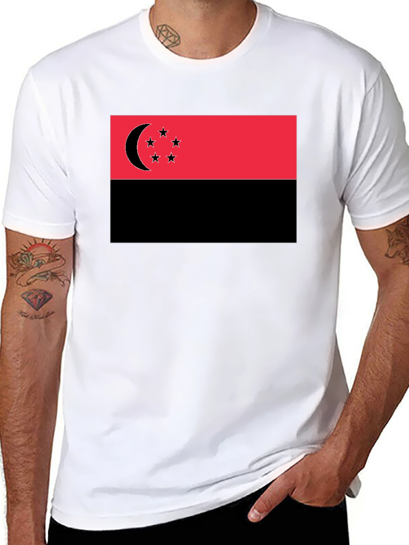 Crescent Moon Stars Graphic Tee