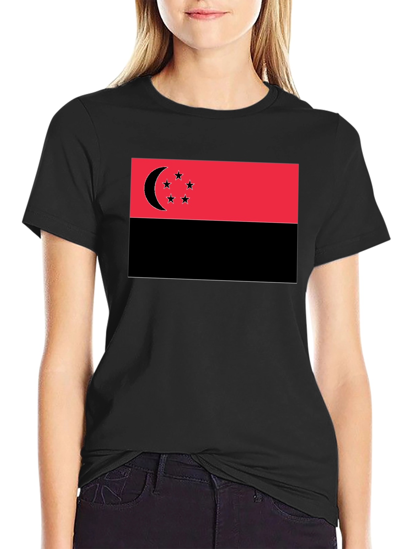 Crescent Moon Stars Graphic Tee