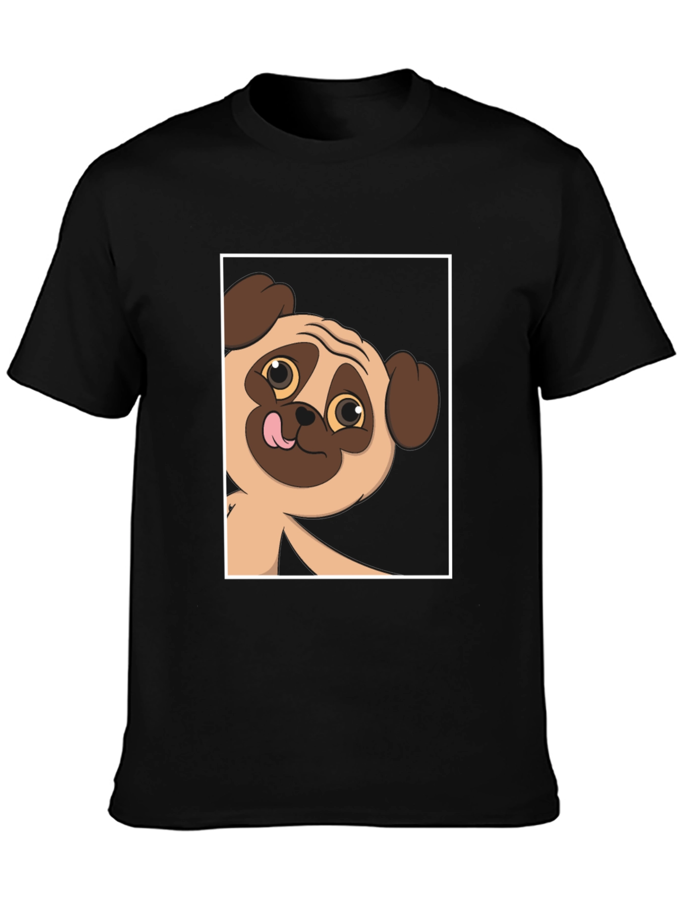 Pug Peek-a-Boo Graphic Tee