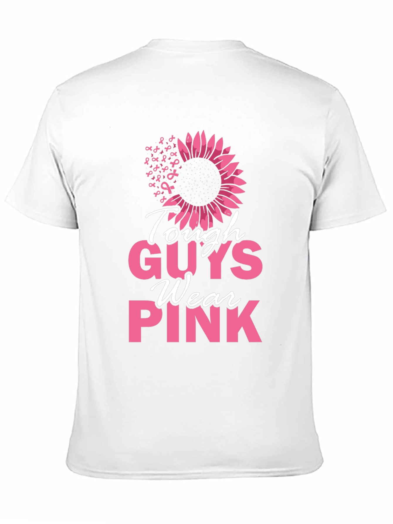 Tough Guys Wear Pink Breast Cancer Awareness T-Shirt