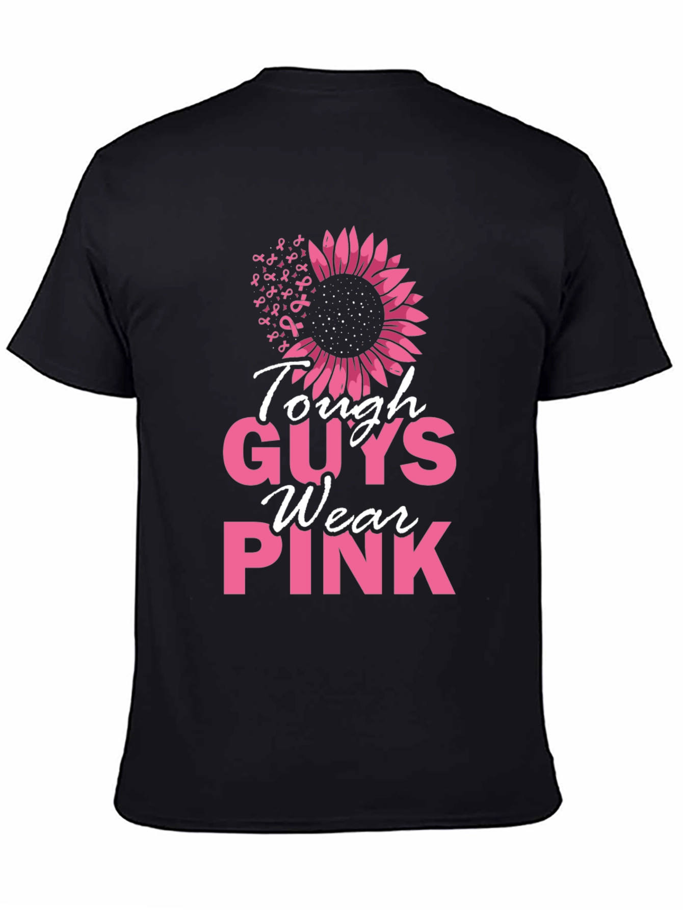 Tough Guys Wear Pink Breast Cancer Awareness T-Shirt