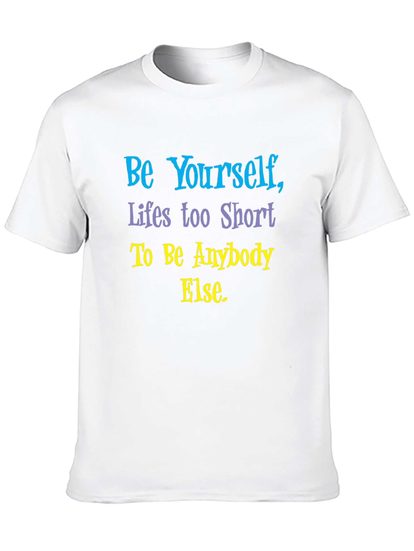Be Yourself Graphic T-Shirt - Short Sleeve Black