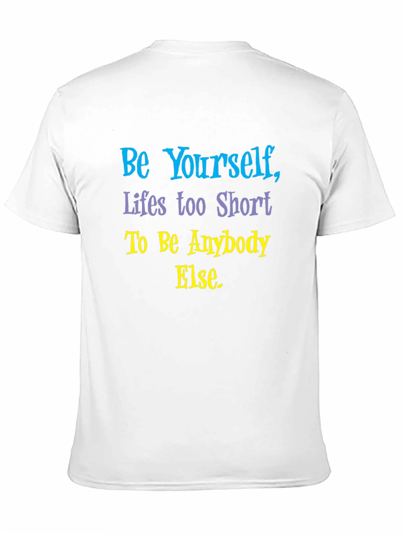 Be Yourself Graphic T-Shirt - Short Sleeve Black
