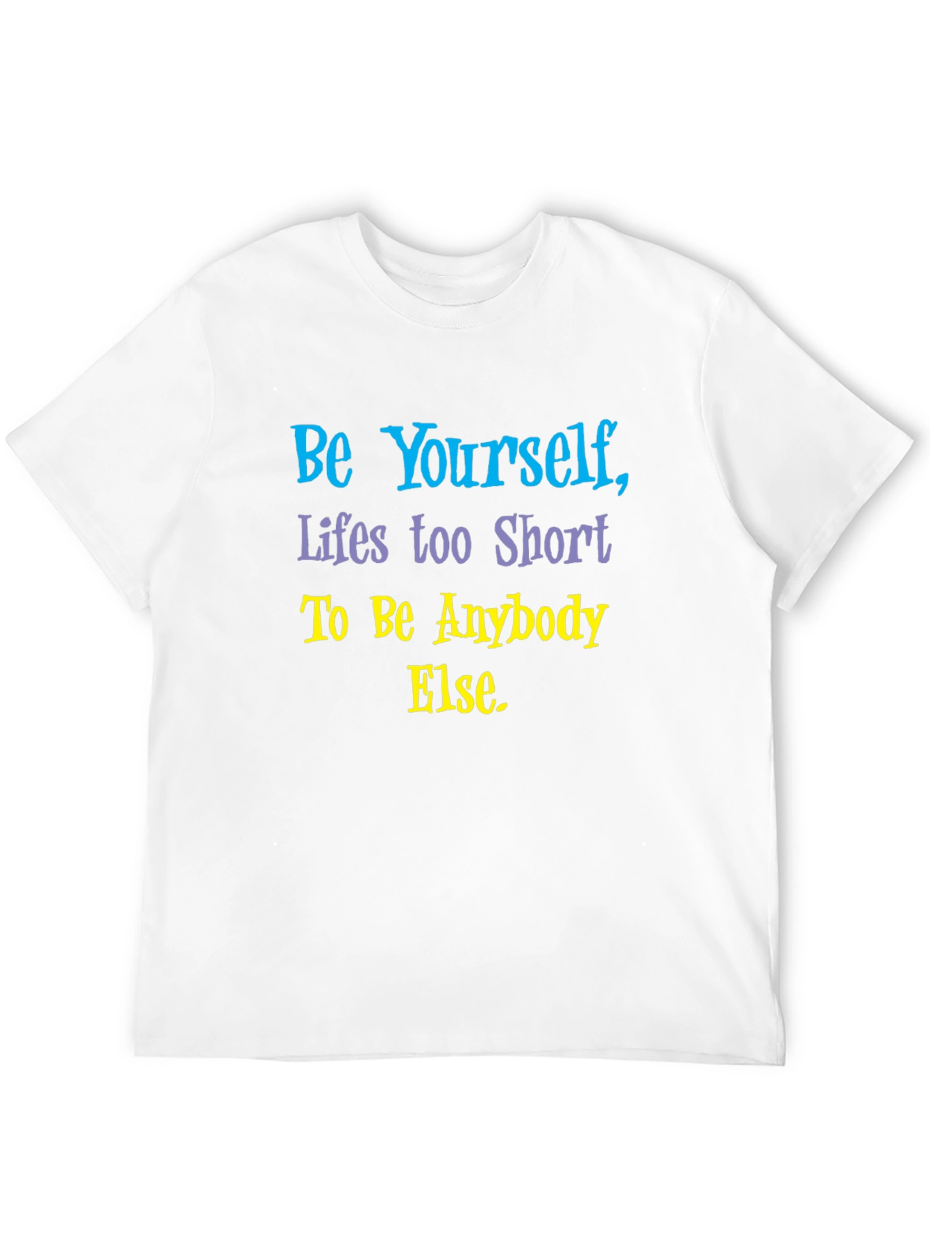 Be Yourself Graphic T-Shirt - Short Sleeve Black