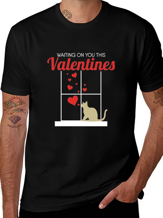 Waiting on You This Valentines T-Shirt - Cat Lover Tee