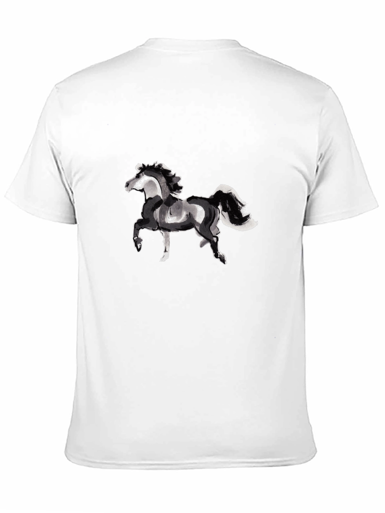 Black Horse Graphic Tee - Stylish Unisex T-Shirt