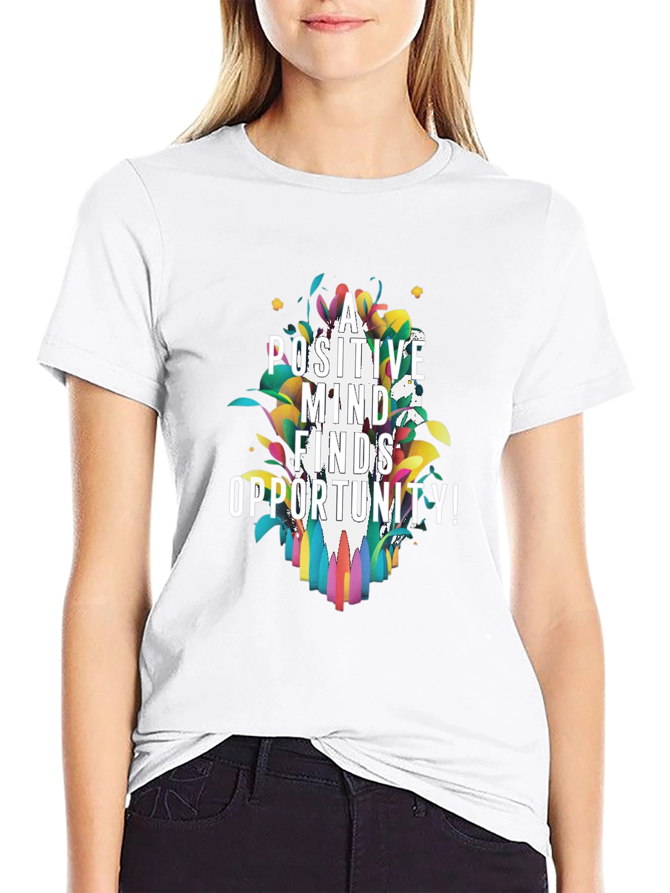 Positive Mind Finds Opportunity Graphic Tee