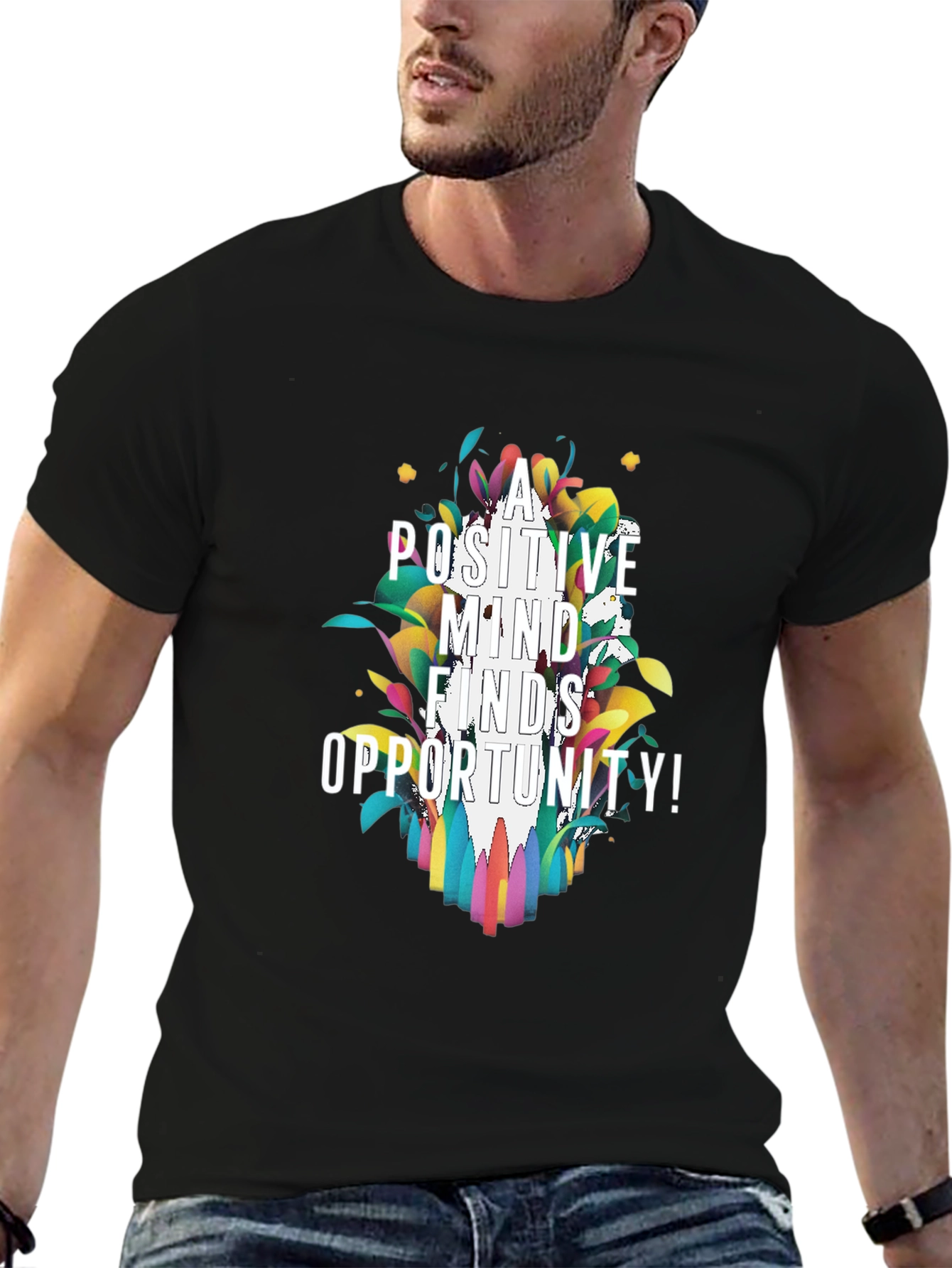 Positive Mind Finds Opportunity Graphic Tee