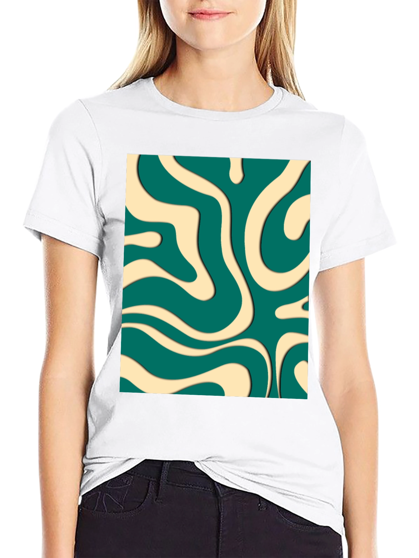 Retro Swirl T-Shirt - Groovy Aesthetic
