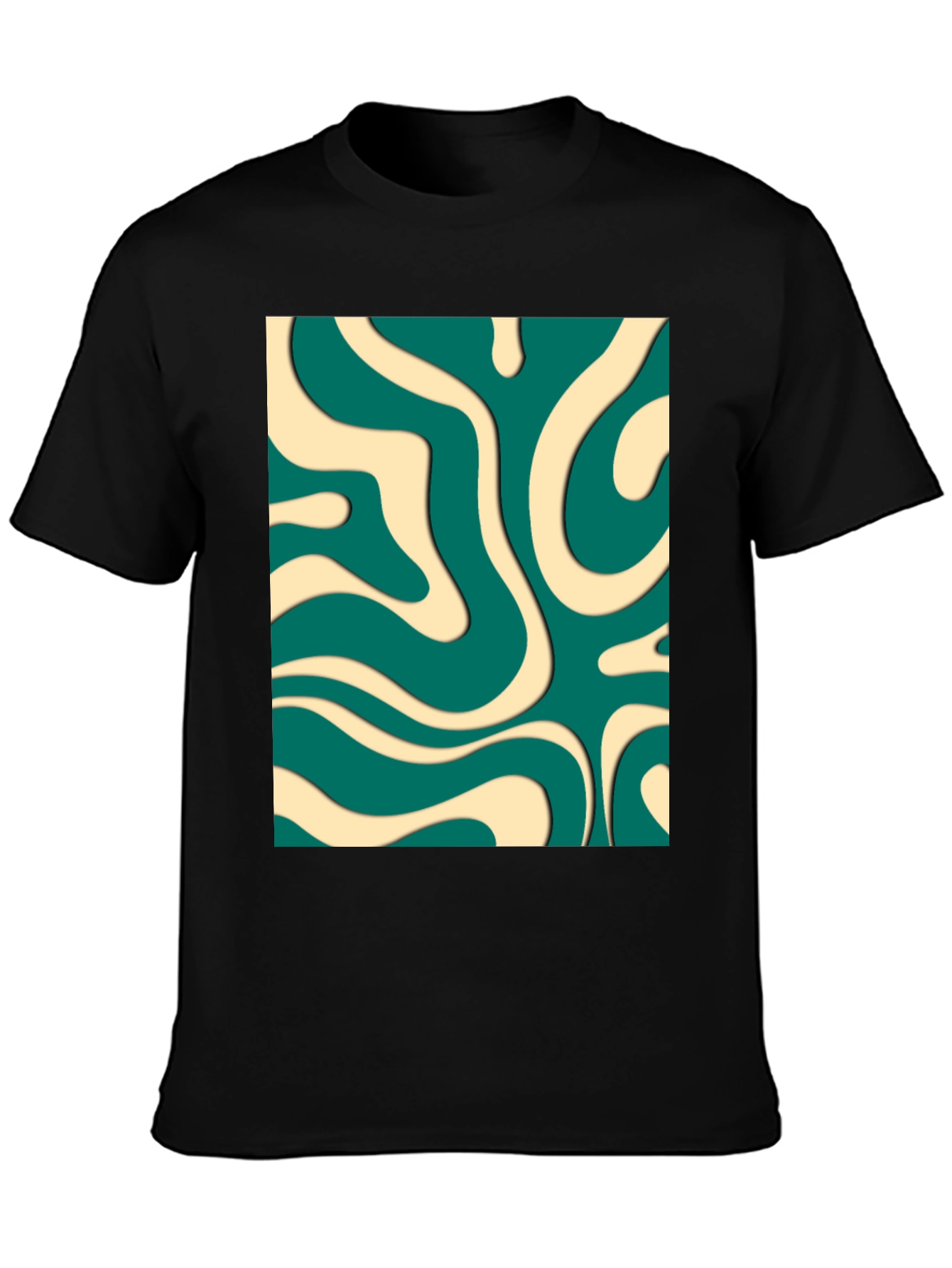 Retro Swirl T-Shirt - Groovy Aesthetic