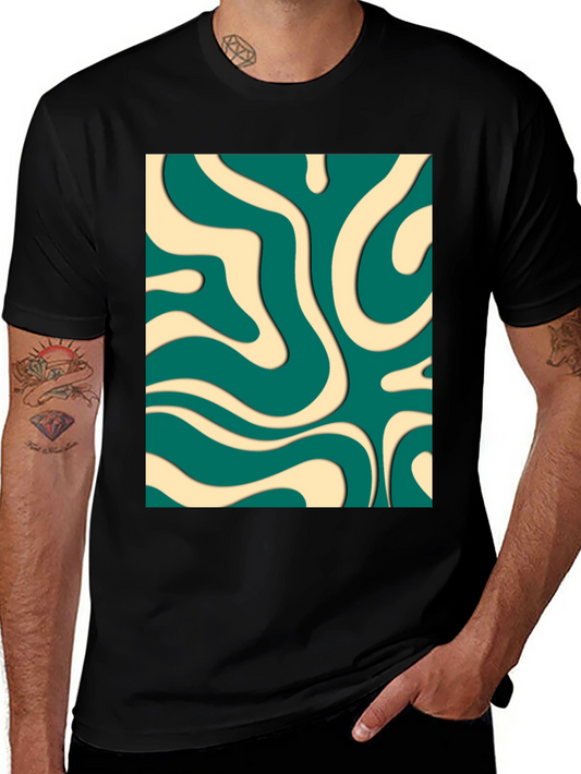 Retro Swirl T-Shirt - Groovy Aesthetic