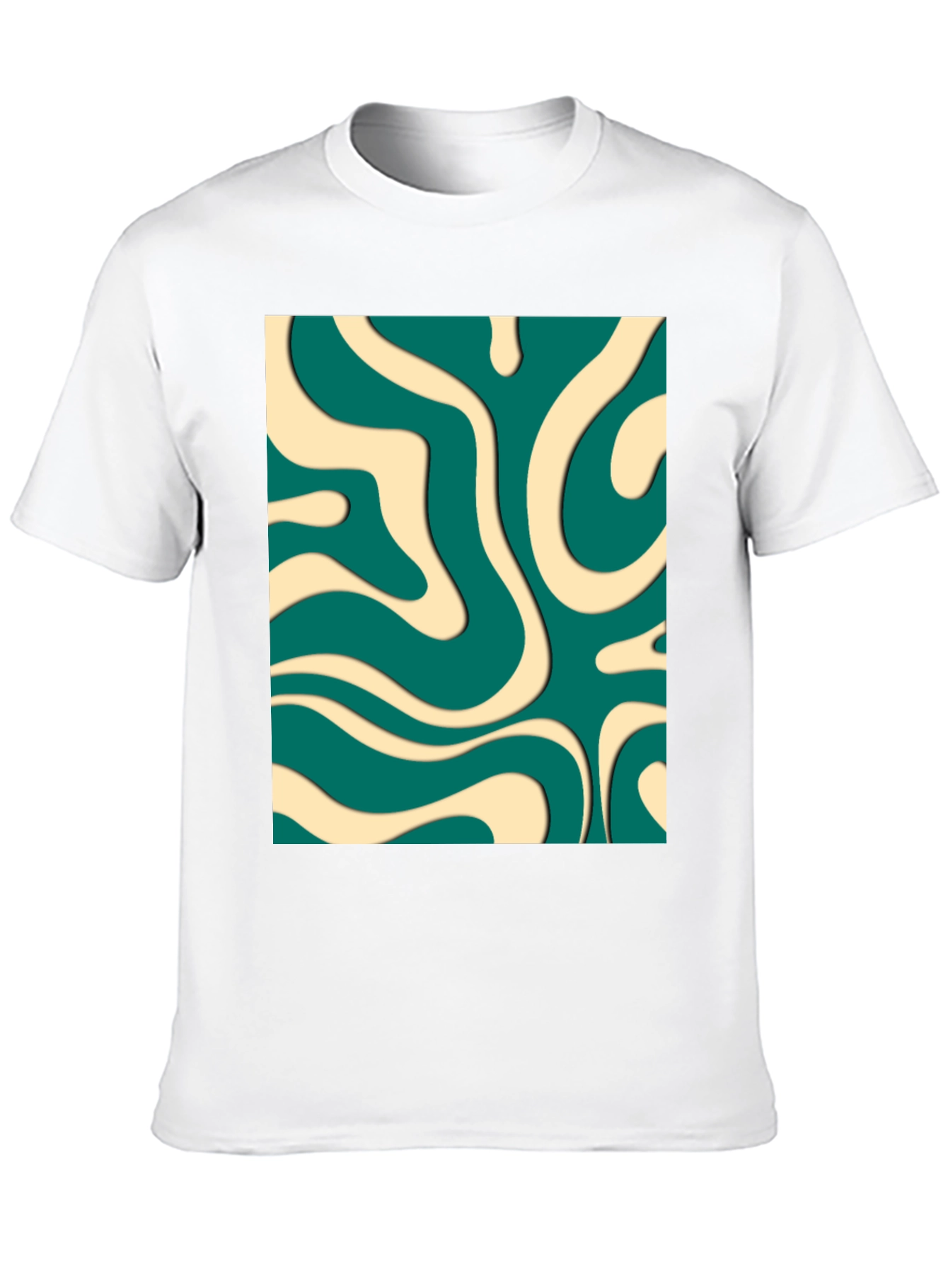 Retro Swirl T-Shirt - Groovy Aesthetic