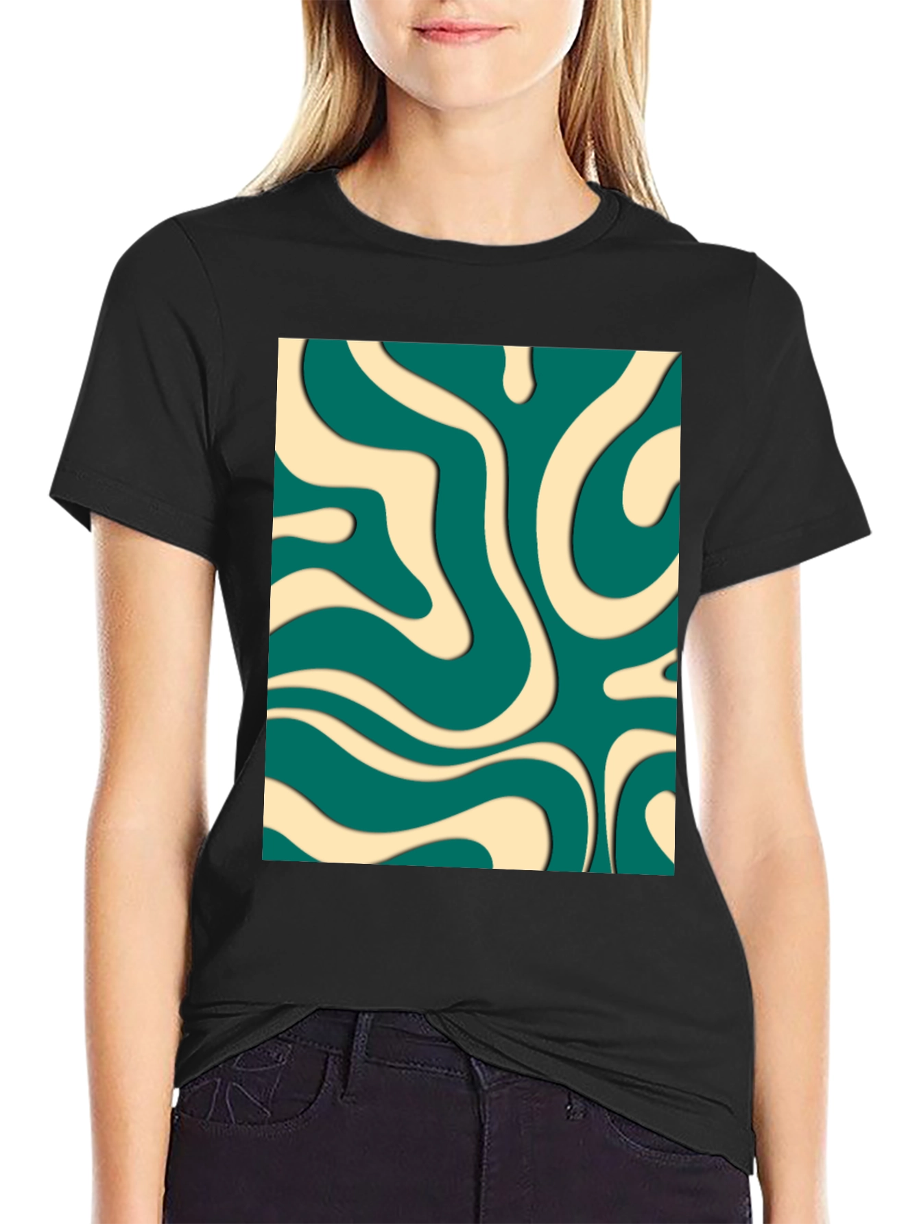 Retro Swirl T-Shirt - Groovy Aesthetic