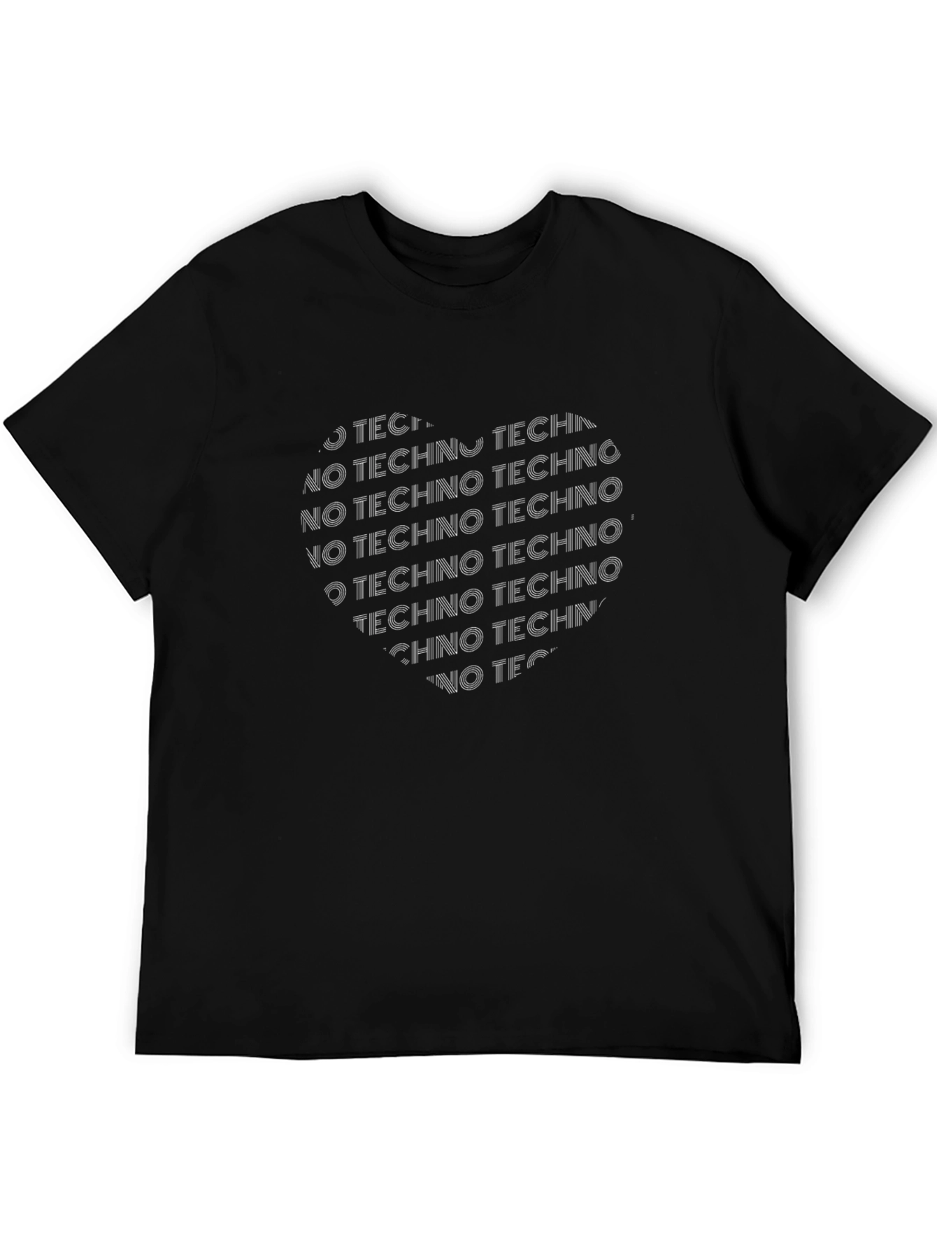 Techno Heart Graphic T-Shirt - Stylish Music Lover Tee