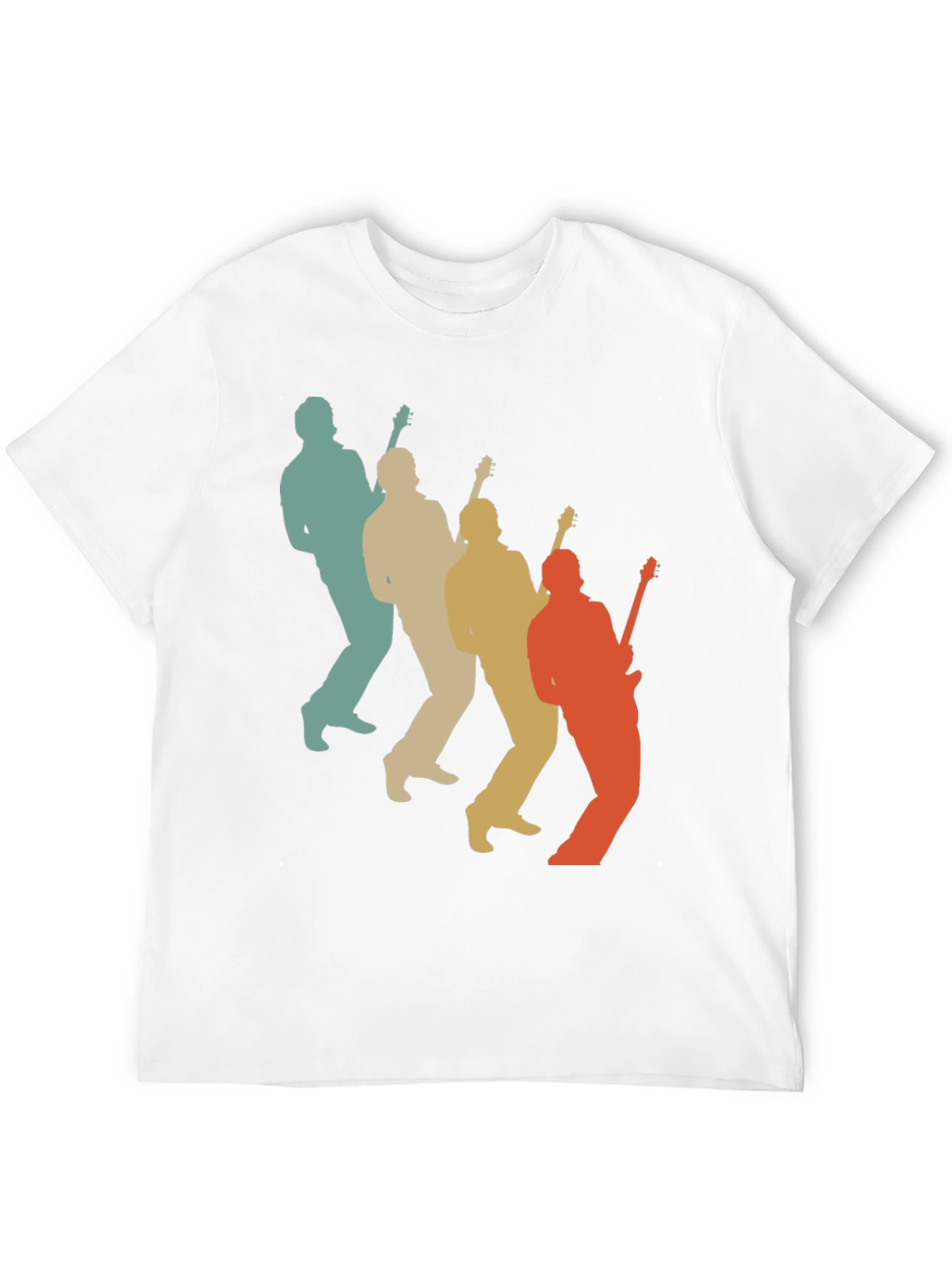 Retro Guitar Player T-Shirt - Music Lover Tee