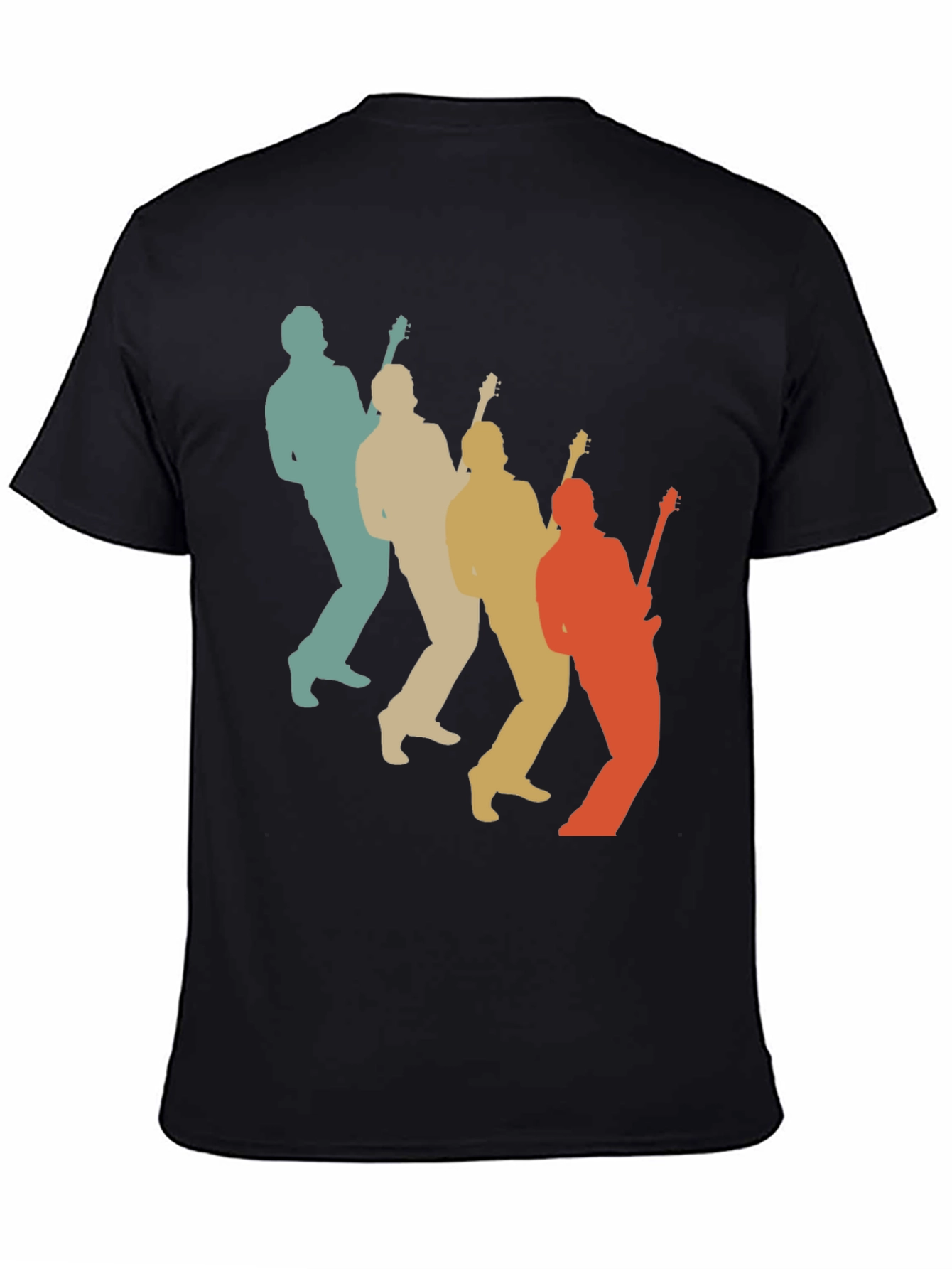 Retro Guitar Player T-Shirt - Music Lover Tee