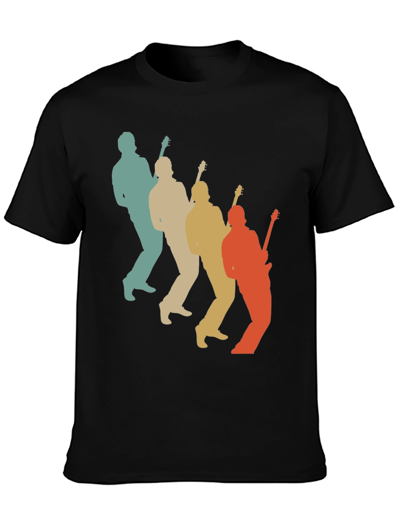 Retro Guitar Player T-Shirt - Music Lover Tee