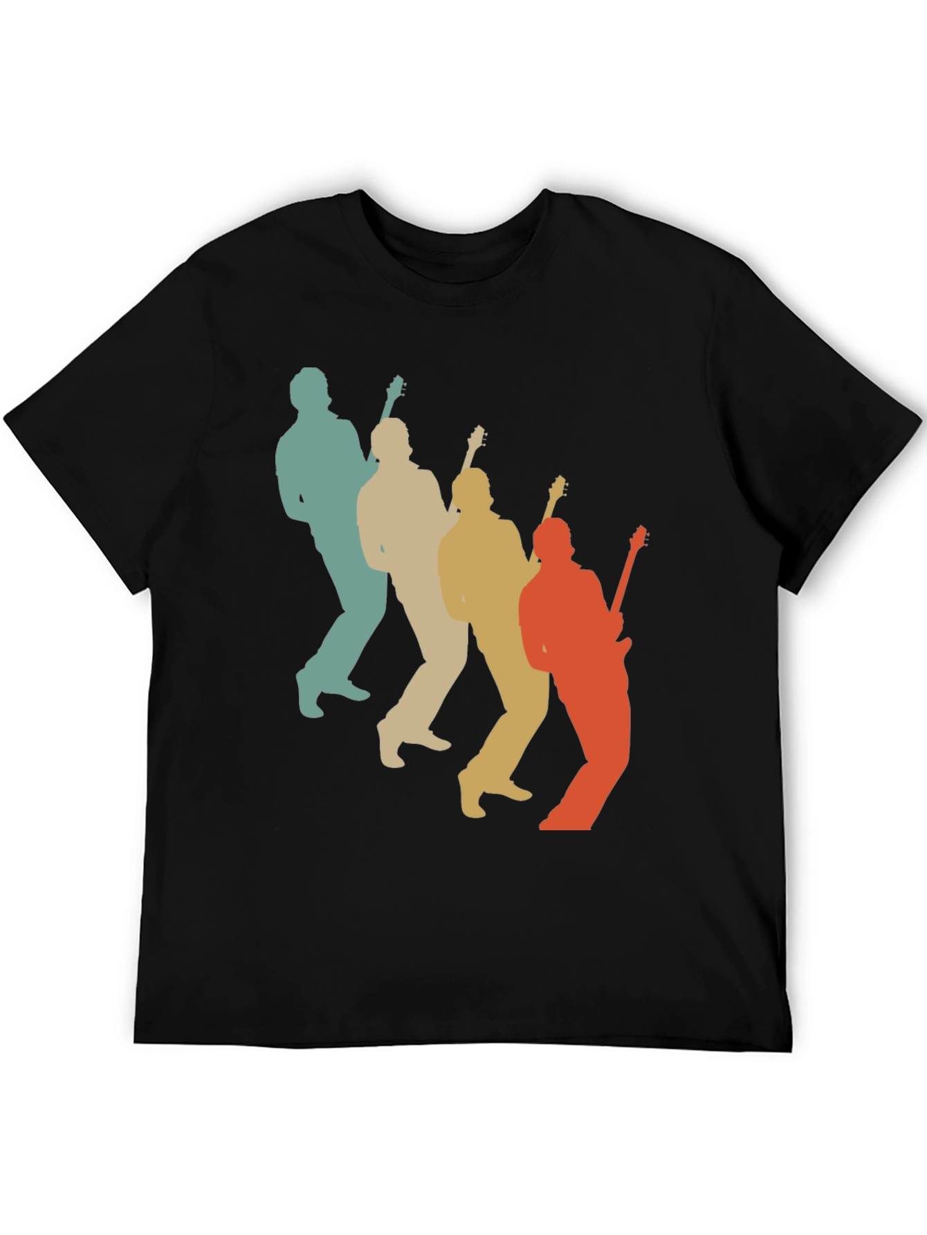 Retro Guitar Player T-Shirt - Music Lover Tee