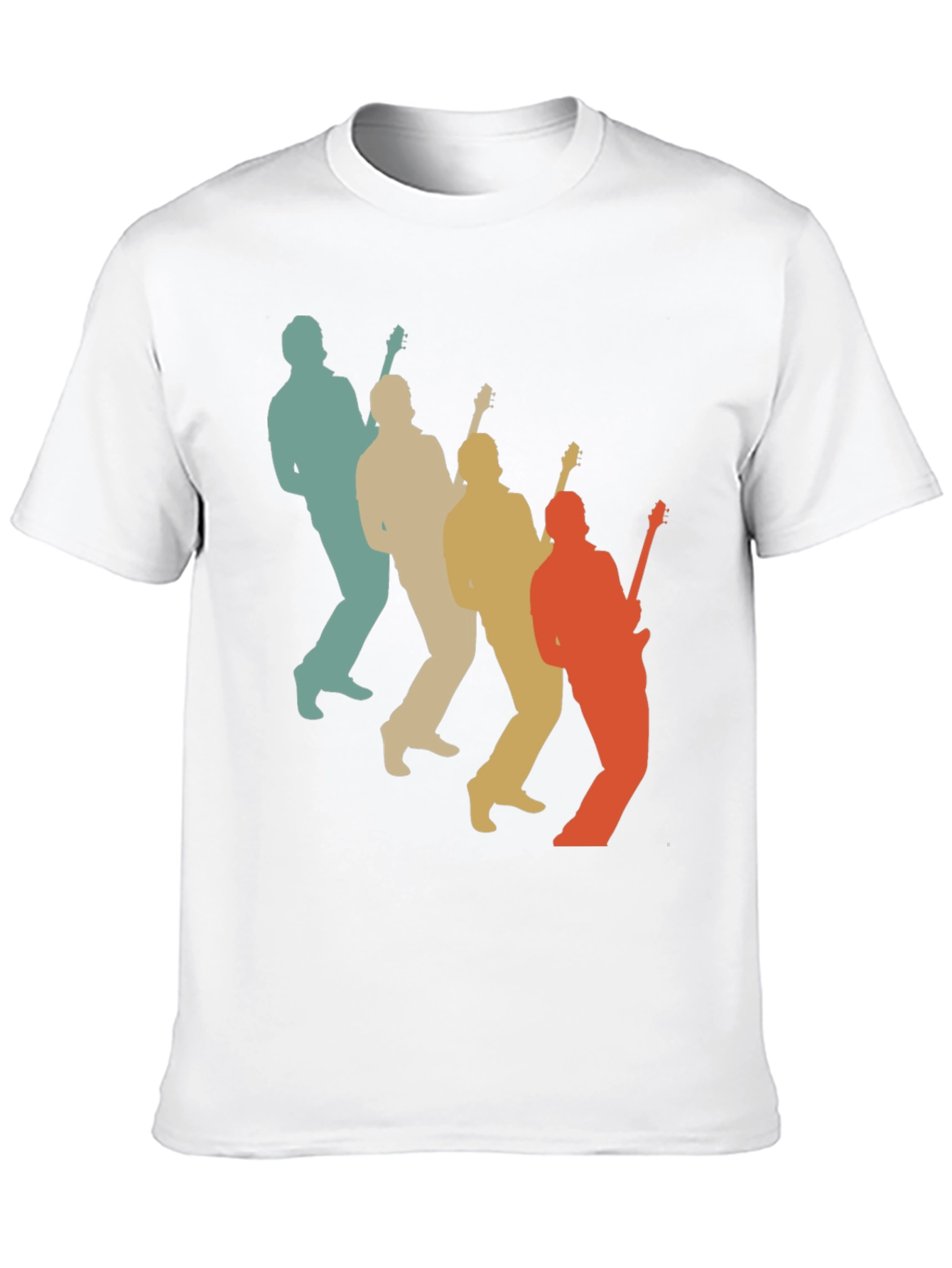 Retro Guitar Player T-Shirt - Music Lover Tee