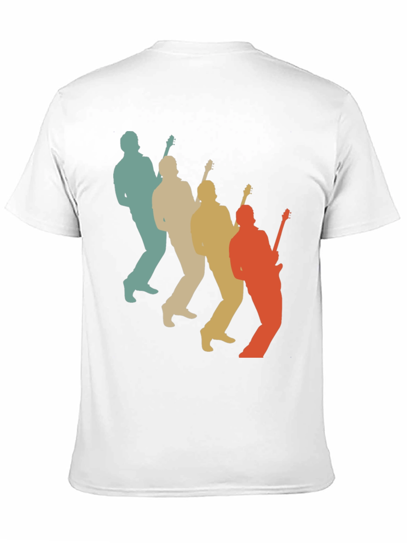 Retro Guitar Player T-Shirt - Music Lover Tee
