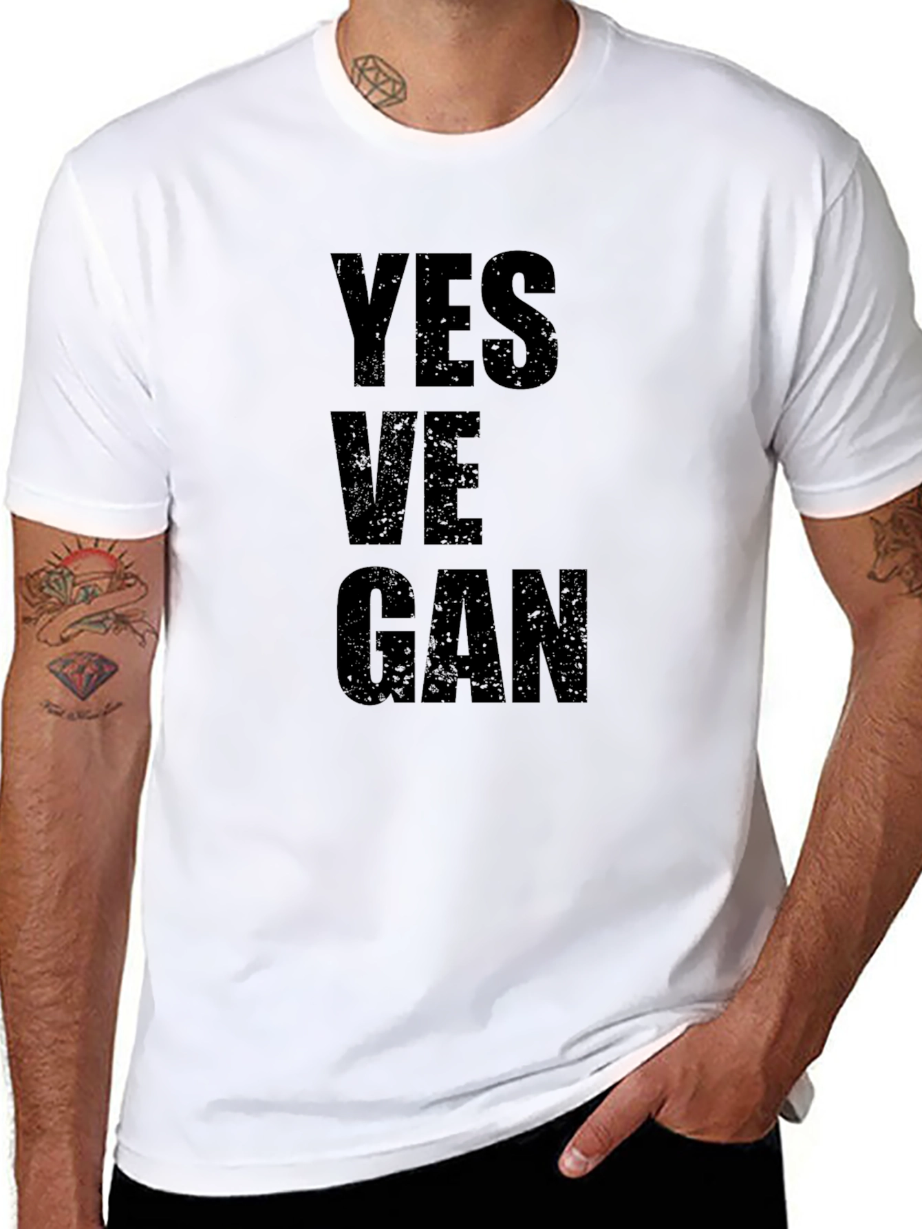 Yes Ve-GAN Black Graphic Tee