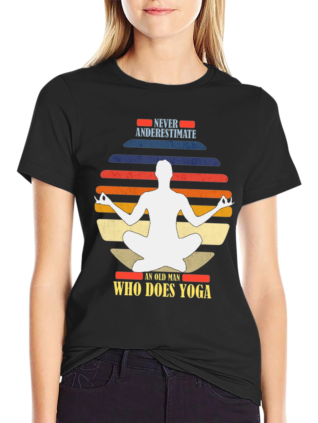 Yoga Man Graphic Tee - Never Underestimate