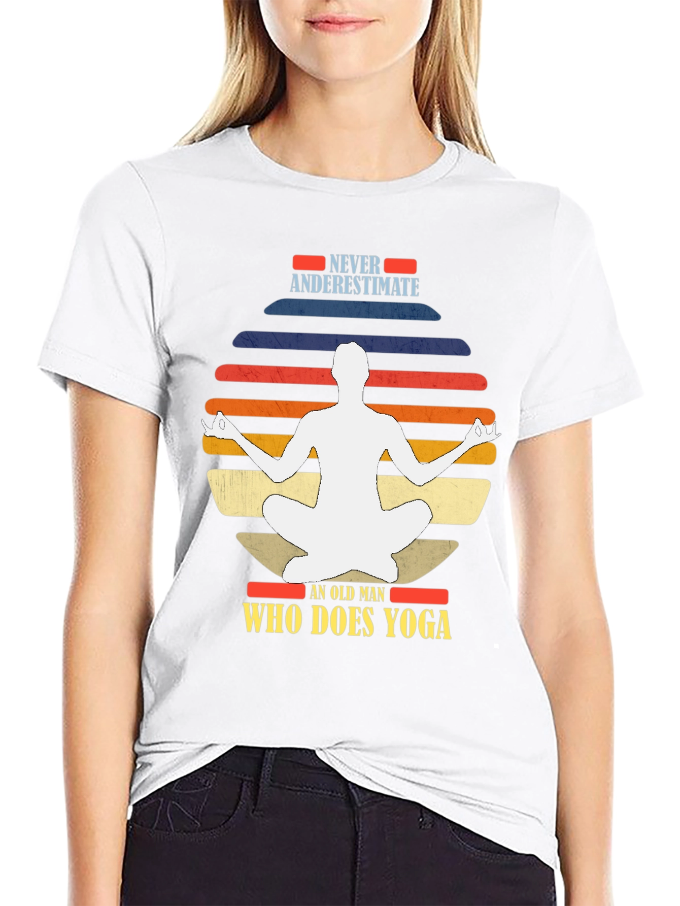 Yoga Man Graphic Tee - Never Underestimate