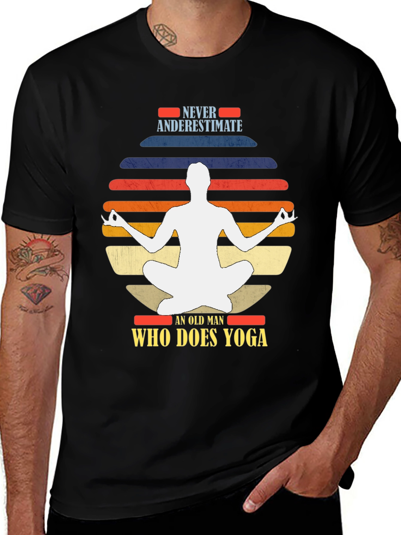 Yoga Man Graphic Tee - Never Underestimate
