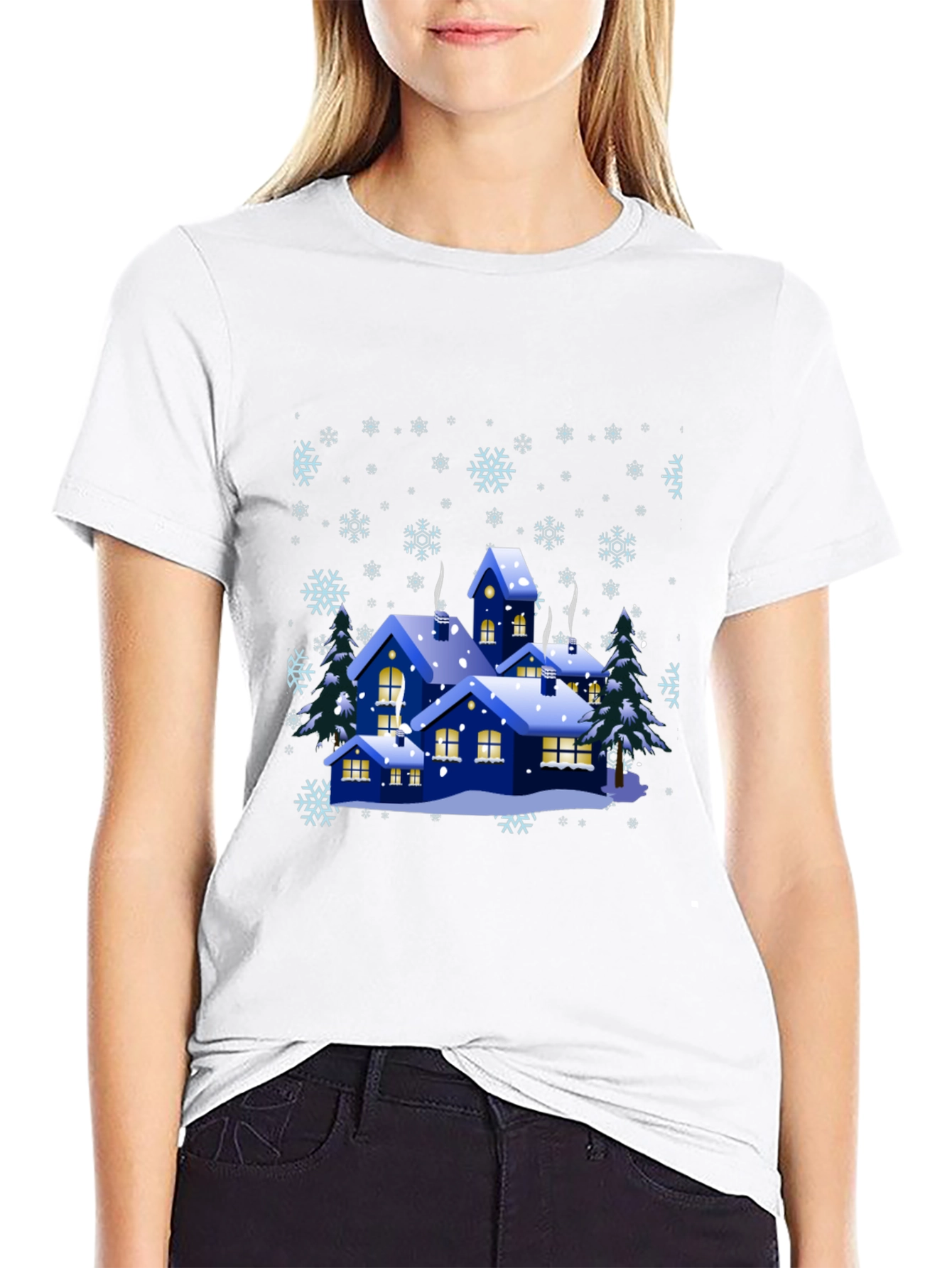 Winter Village Graphic Tee