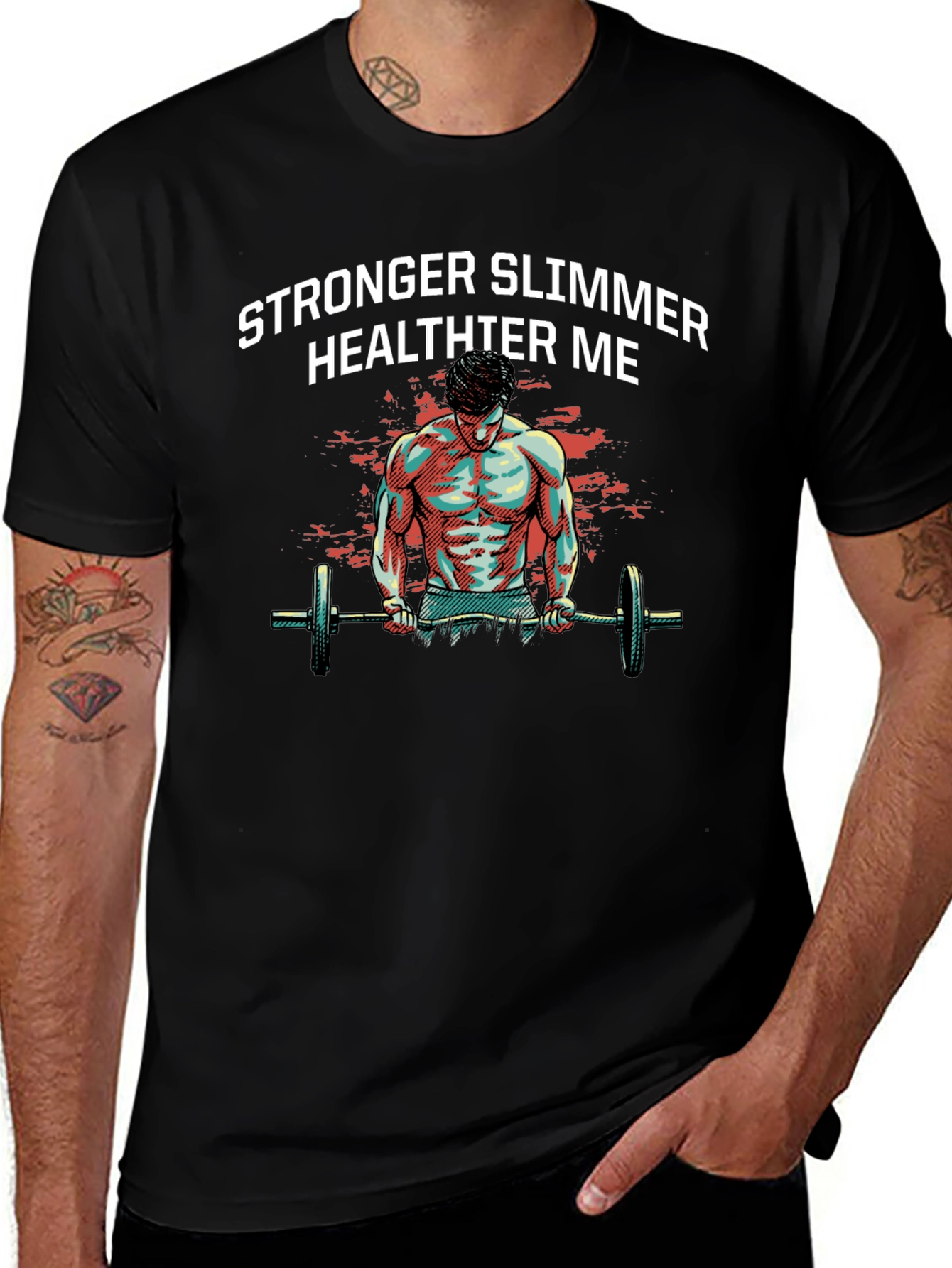 Stronger Slimmer Healthier Me Graphic T-Shirt