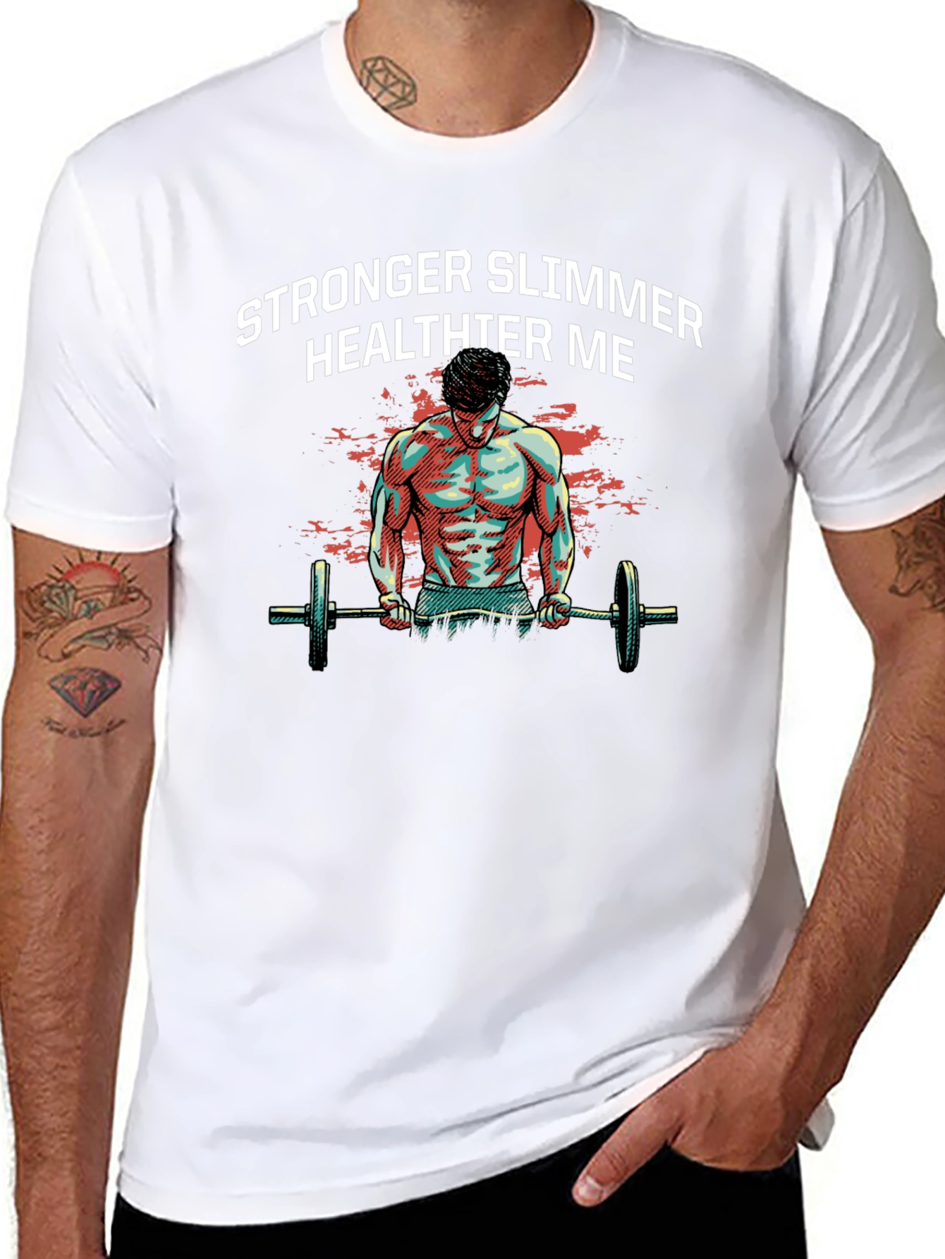 Stronger Slimmer Healthier Me Graphic T-Shirt