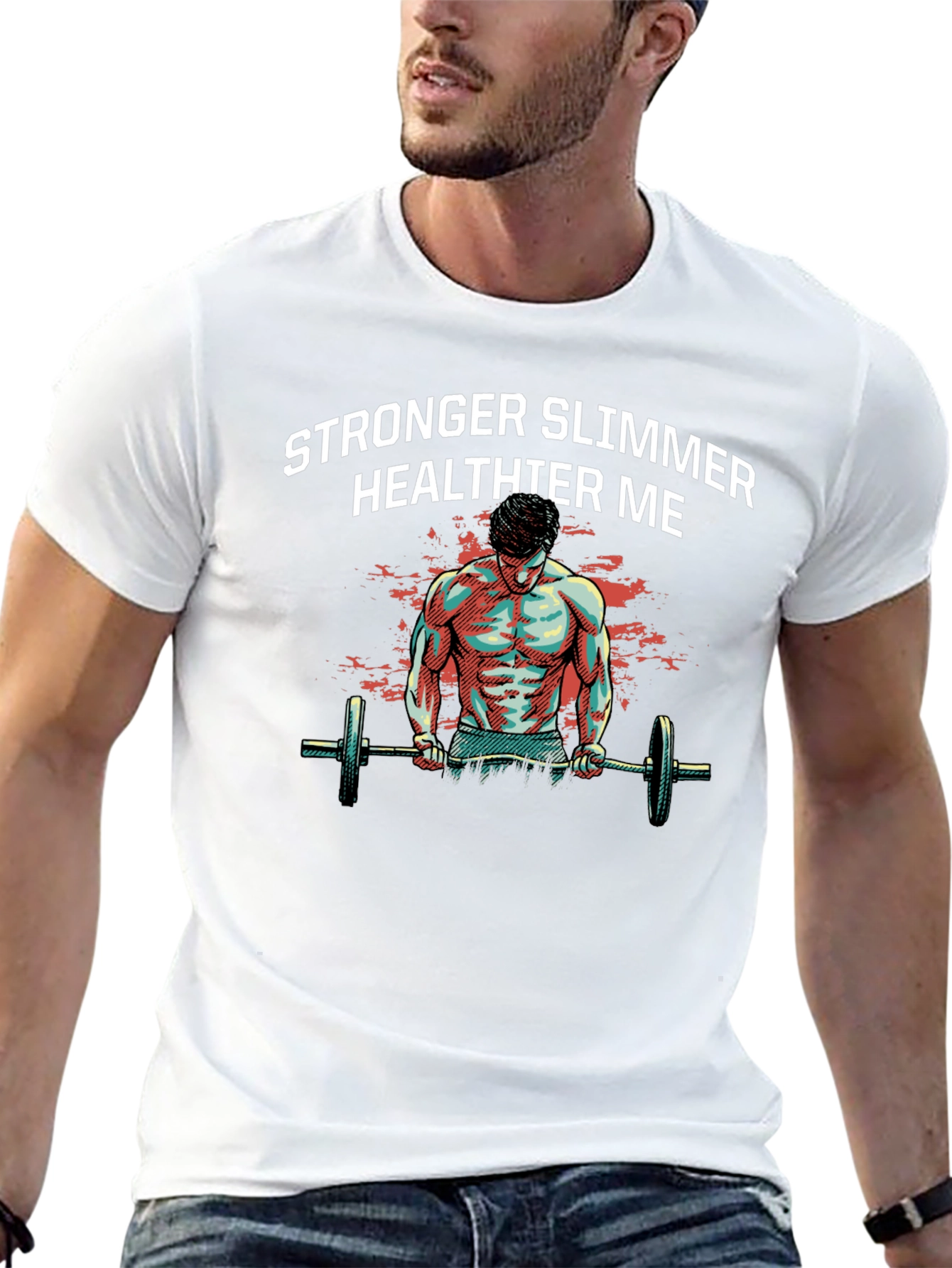 Stronger Slimmer Healthier Me Graphic T-Shirt