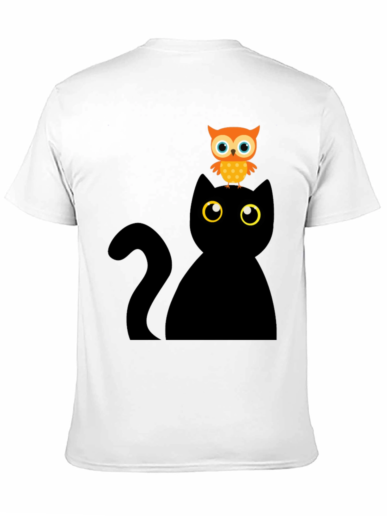 Black Cat & Owl Graphic Tee