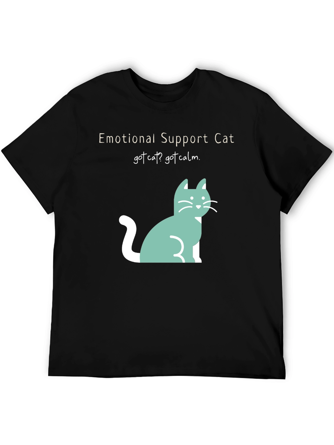 Emotional Support Cat Tee: Got Cat? Got Calm!