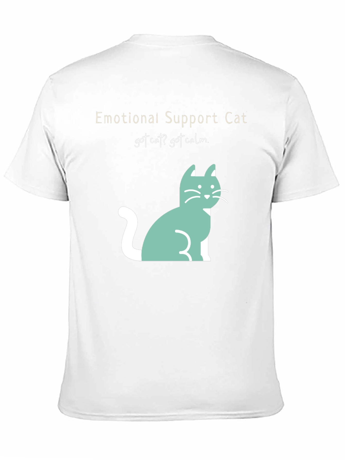 Emotional Support Cat Tee: Got Cat? Got Calm!