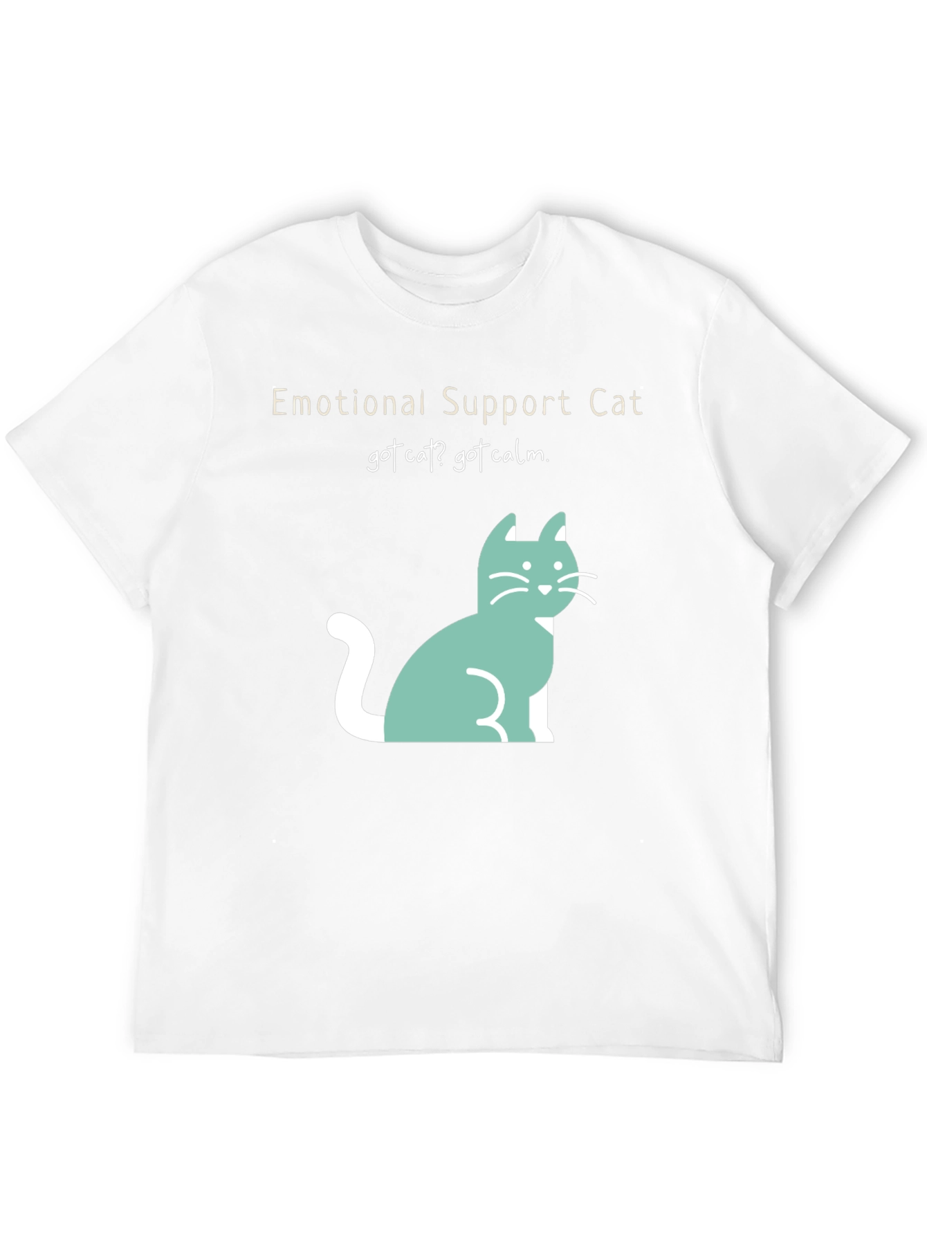 Emotional Support Cat Tee: Got Cat? Got Calm!