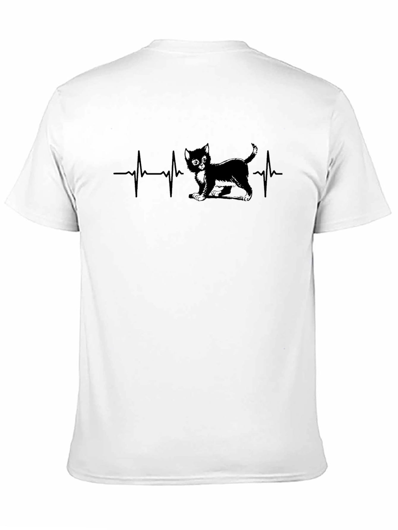 Cat Heartbeat T-Shirt - Purrfect for Cat Lovers!