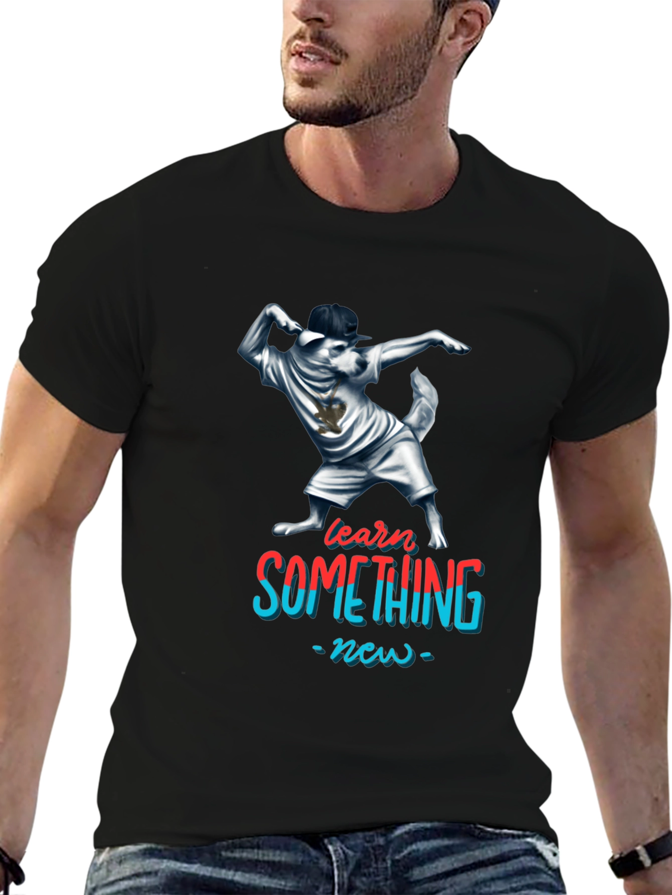 Dabbing Dog T-Shirt - Learn Something New