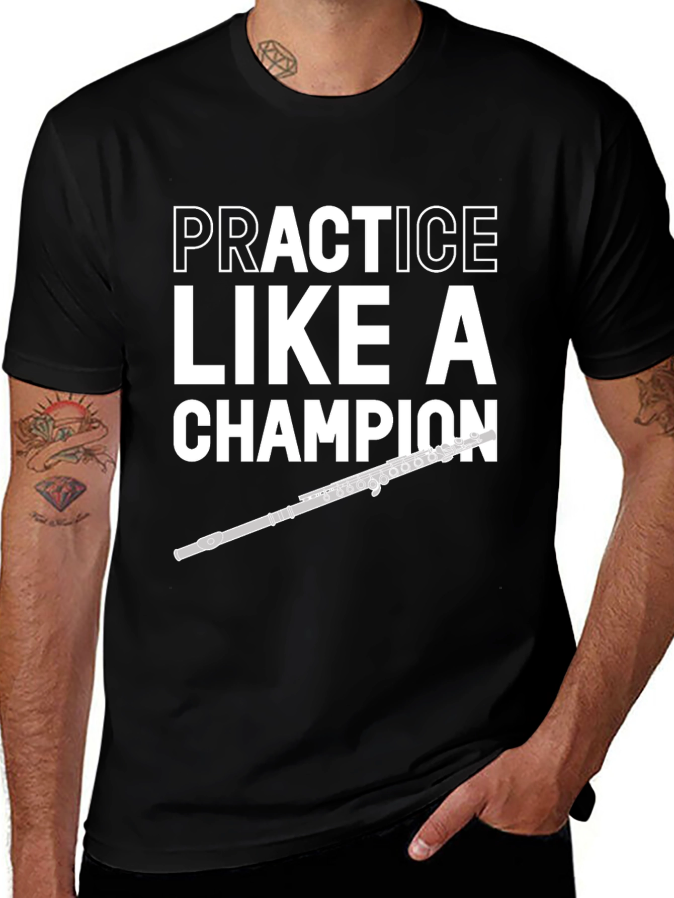 Practice Like a Champion Flute Player T-Shirt