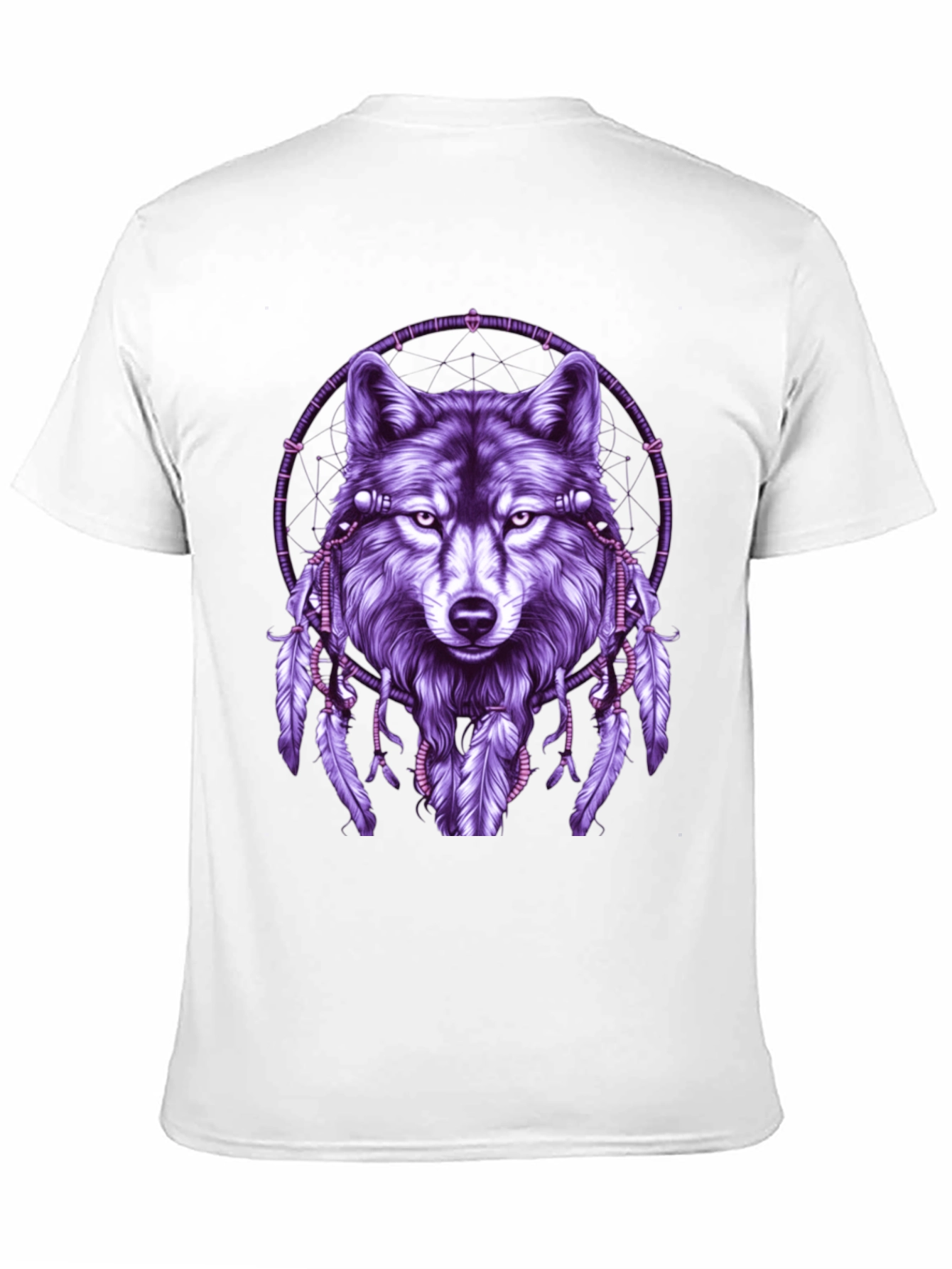 Wolf Dreamcatcher Graphic Tee - Black