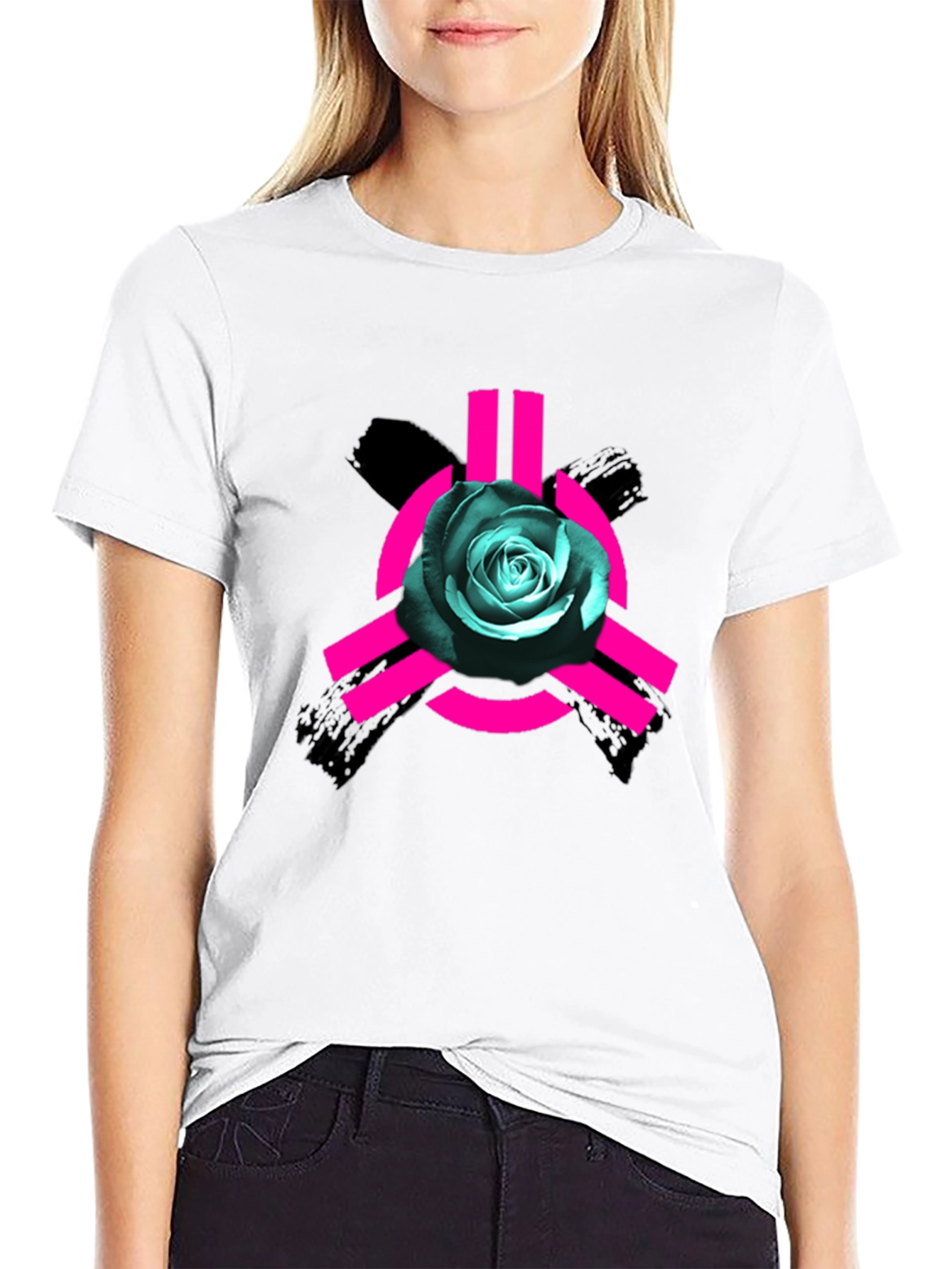 Rose Symbol Graphic T-Shirt - Bold Streetwear Style
