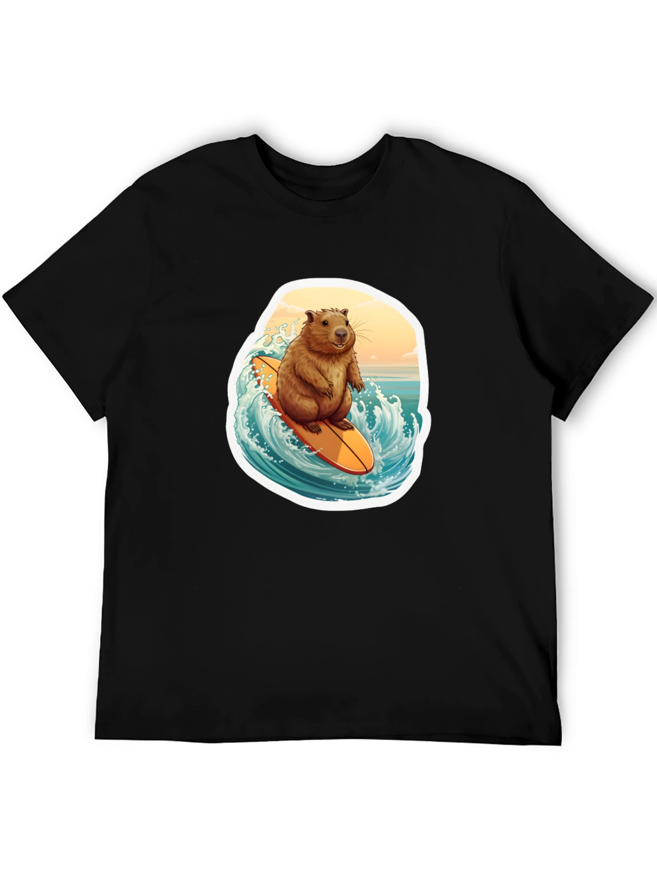 Surfing Beaver Graphic Tee