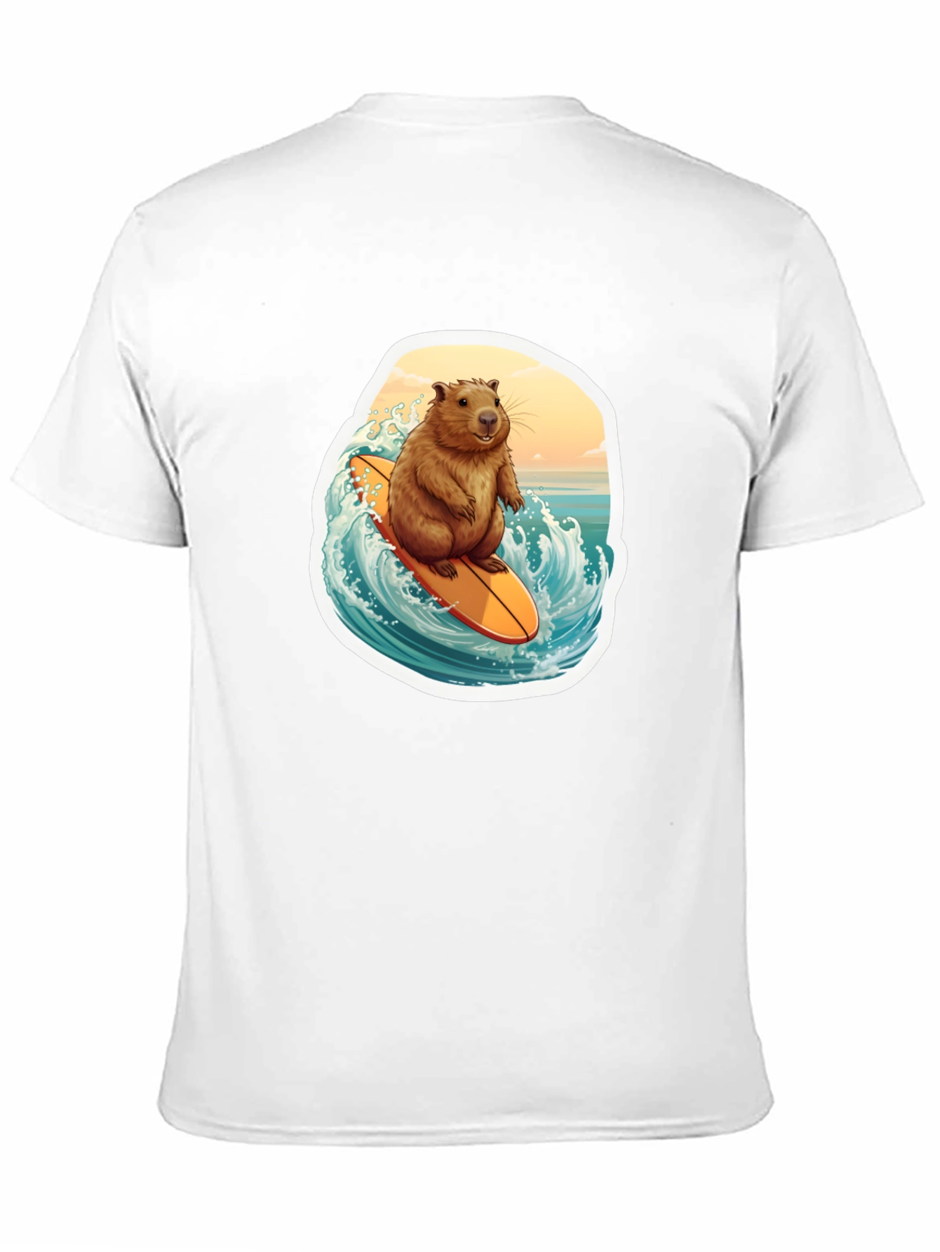 Surfing Beaver Graphic Tee
