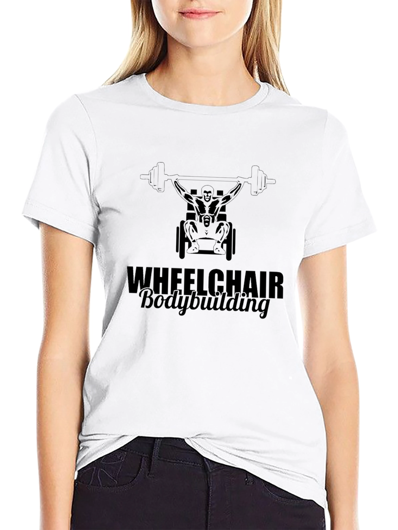 Wheelchair Bodybuilding T-Shirt - Black Graphic Tee