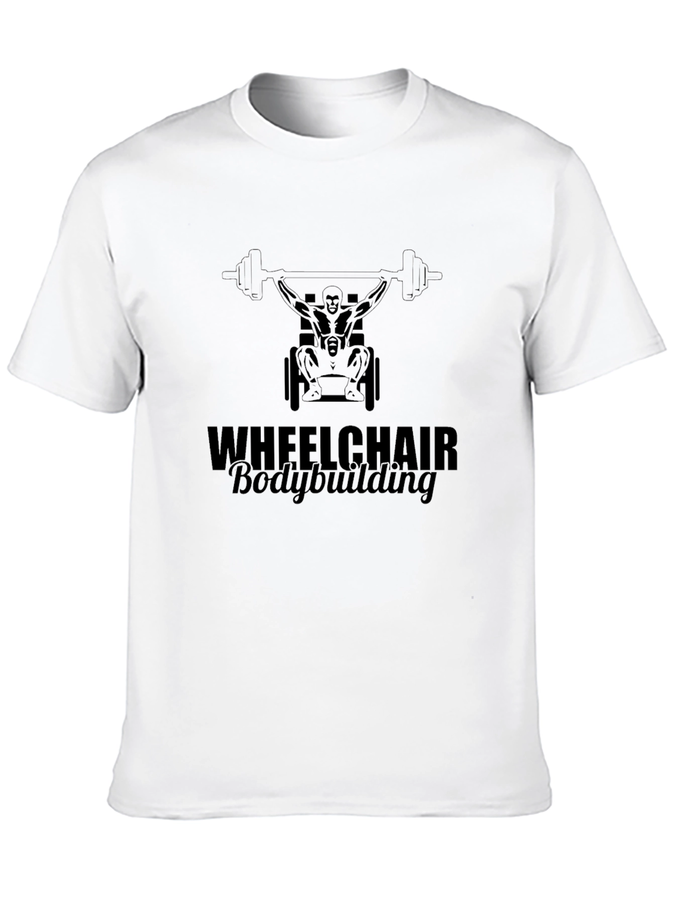 Wheelchair Bodybuilding T-Shirt - Black Graphic Tee